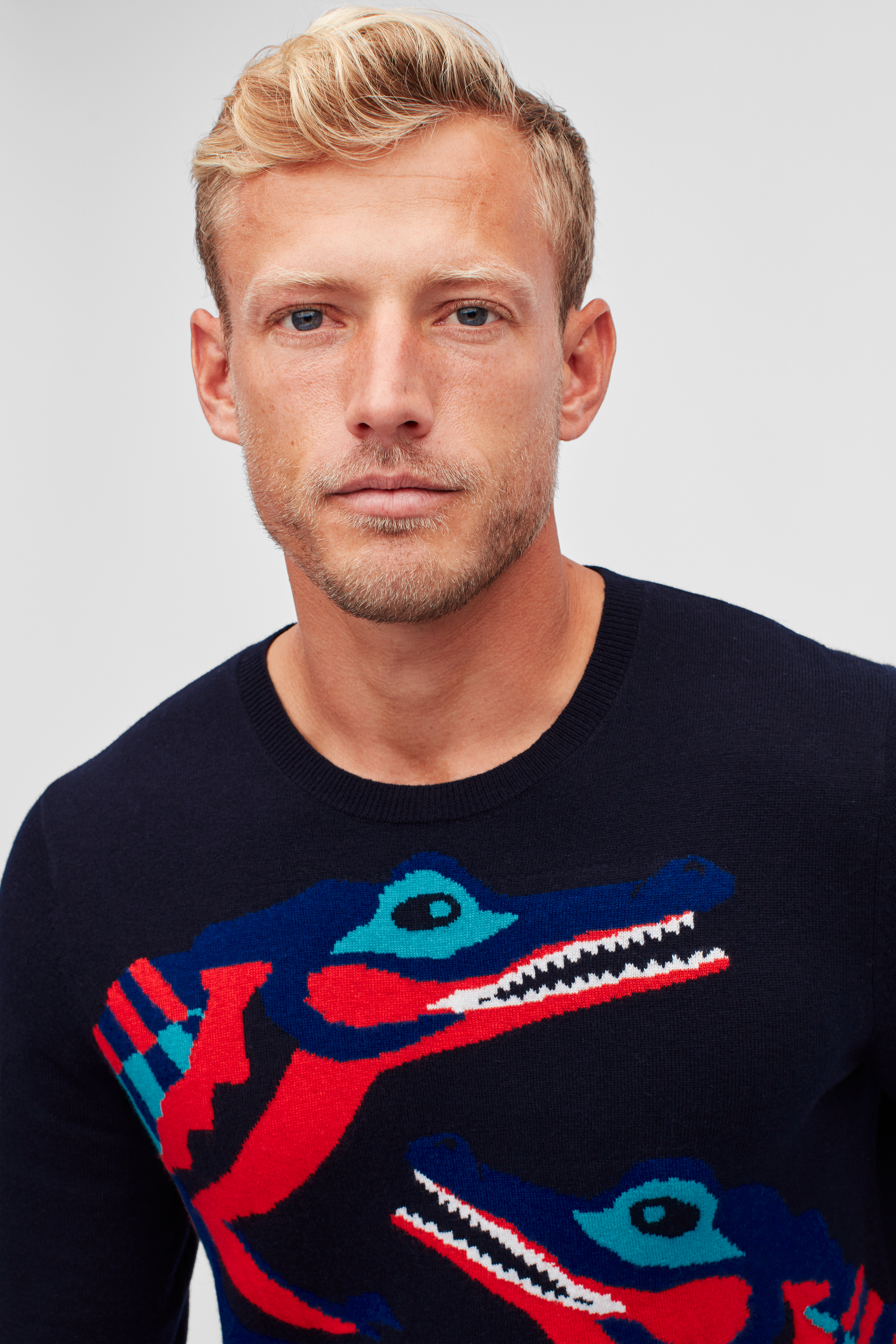 Crocodile Crew Neck Sweater