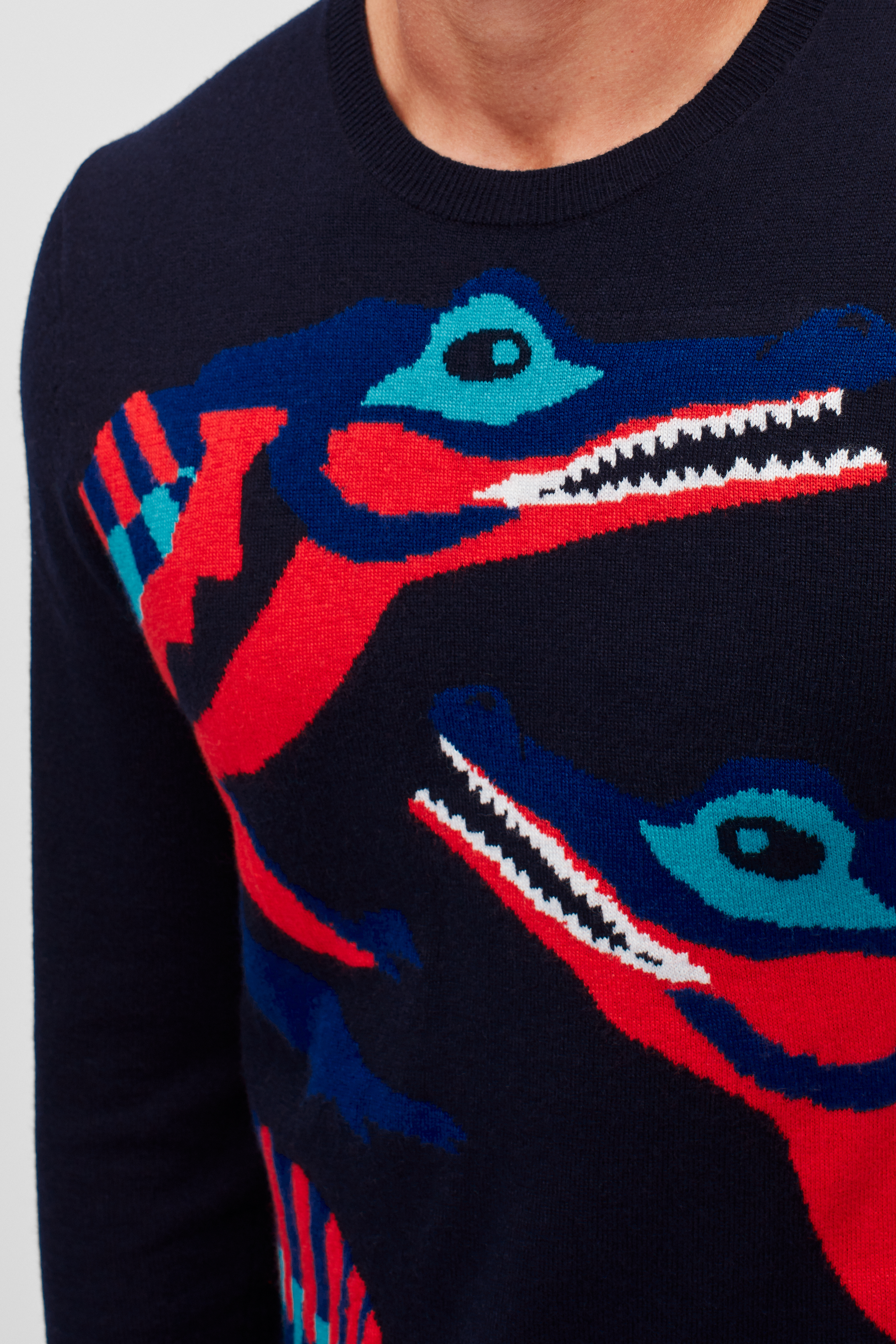 Crocodile Crew Neck Sweater