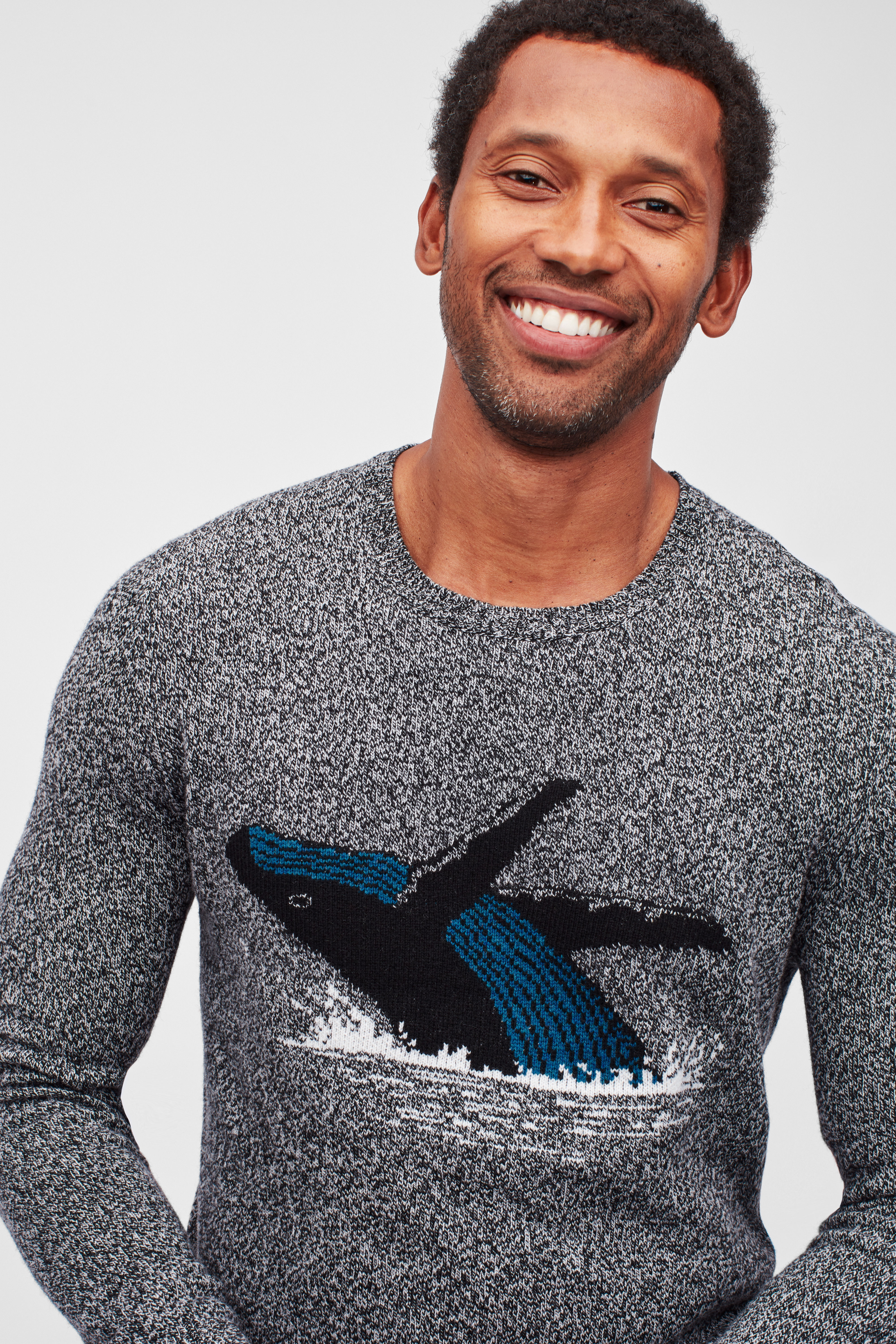 Whale Crew Neck Sweater