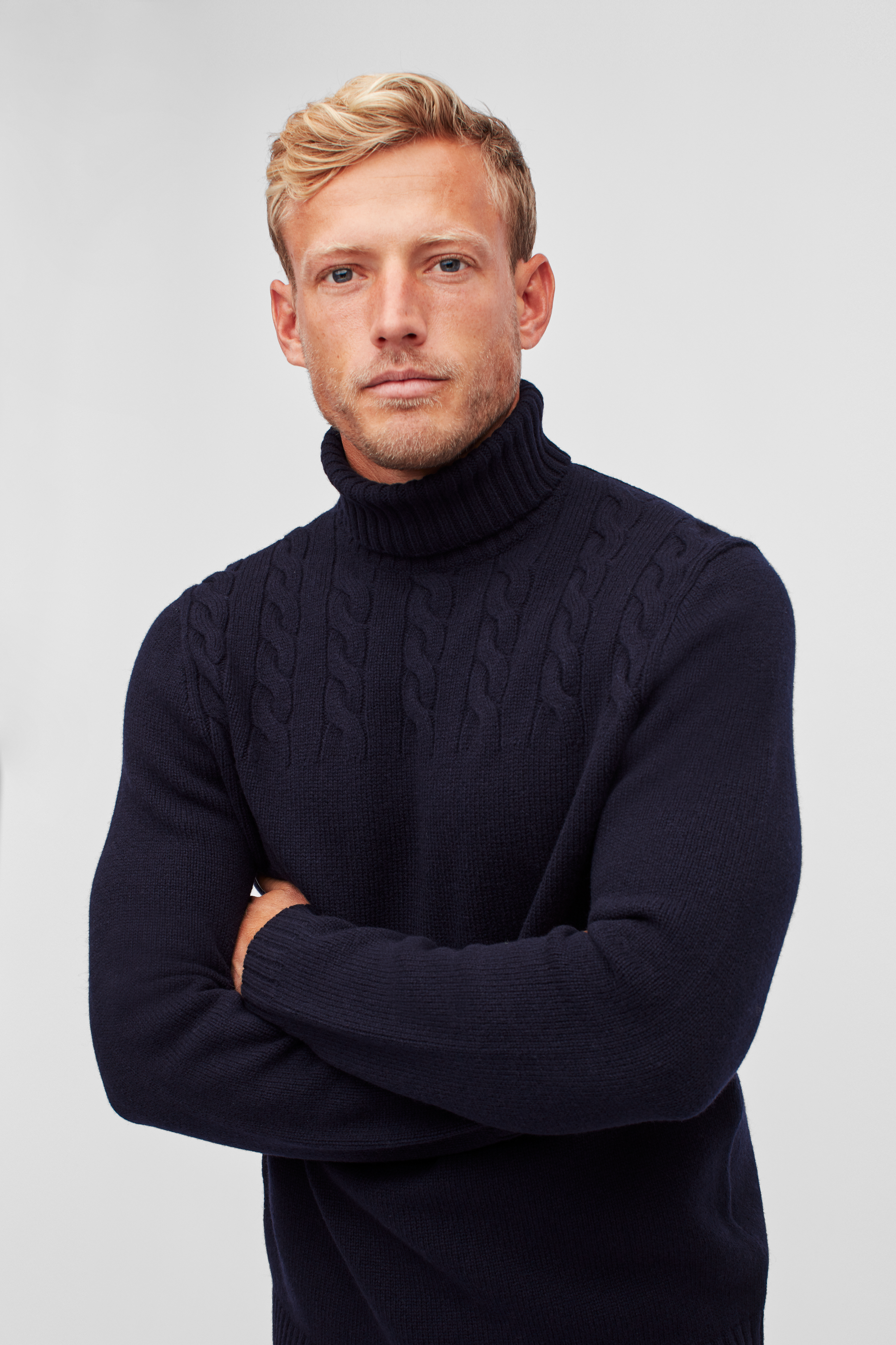 Merino Cable Turtleneck