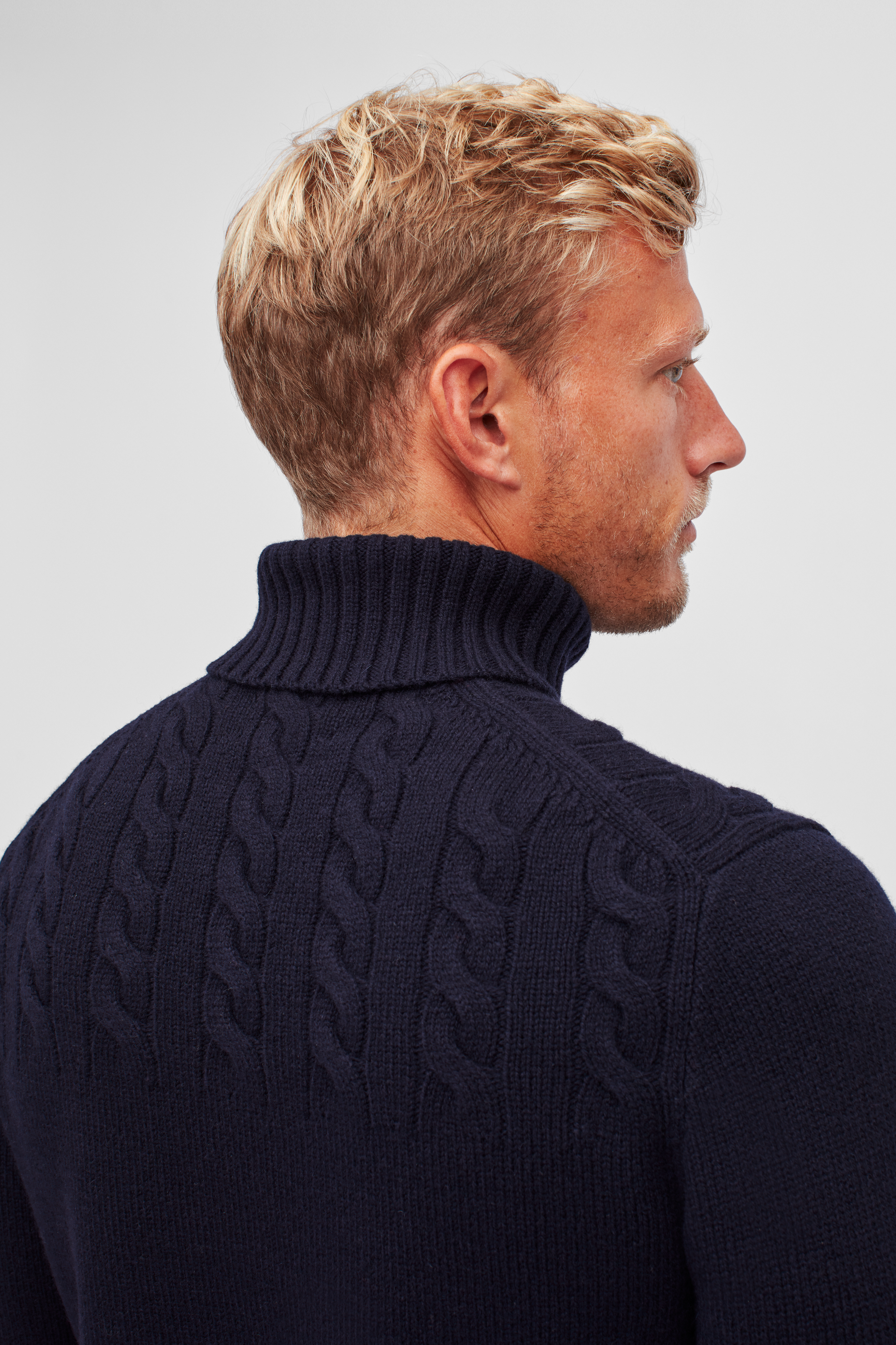 Merino Cable Turtleneck