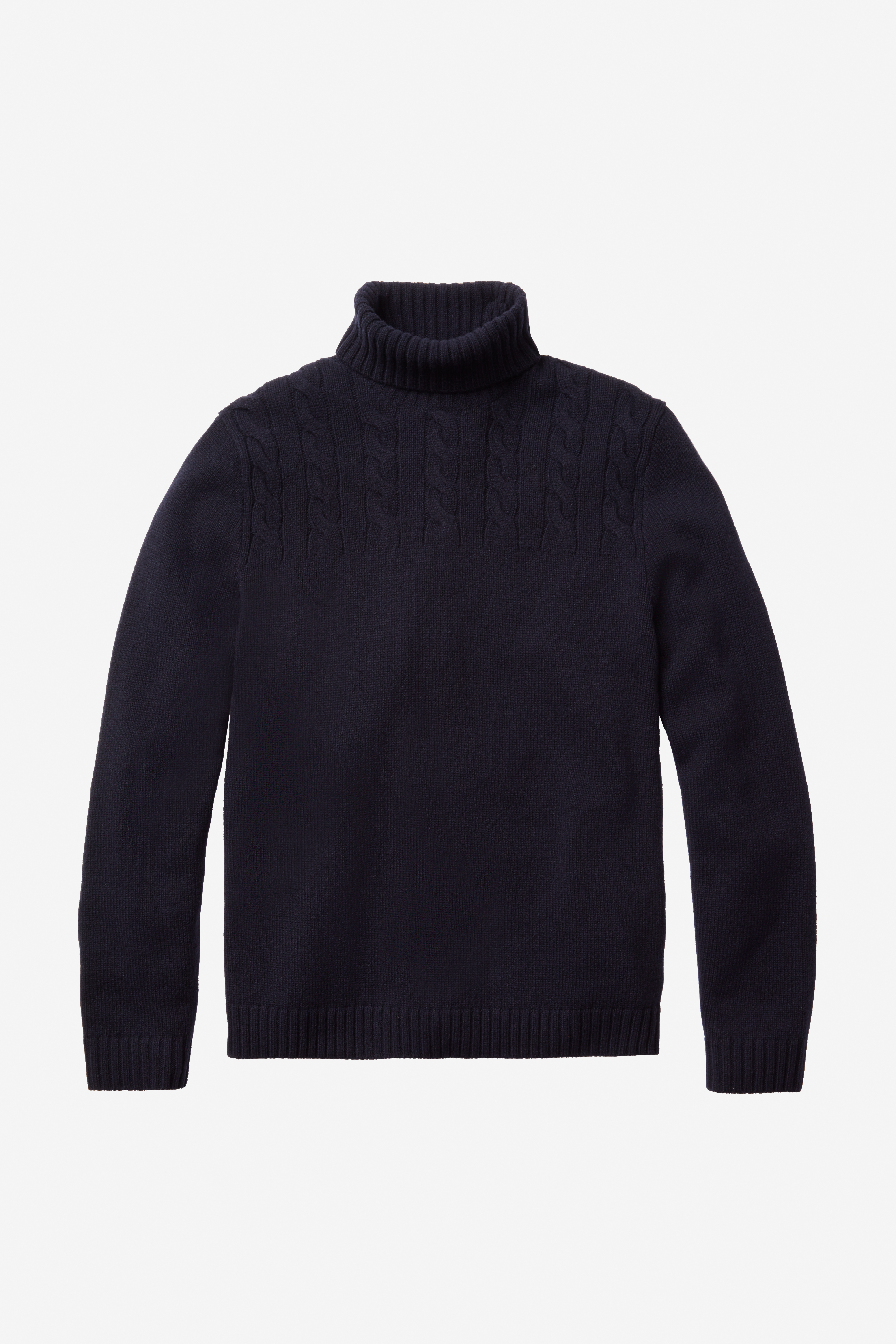 Merino Cable Turtleneck