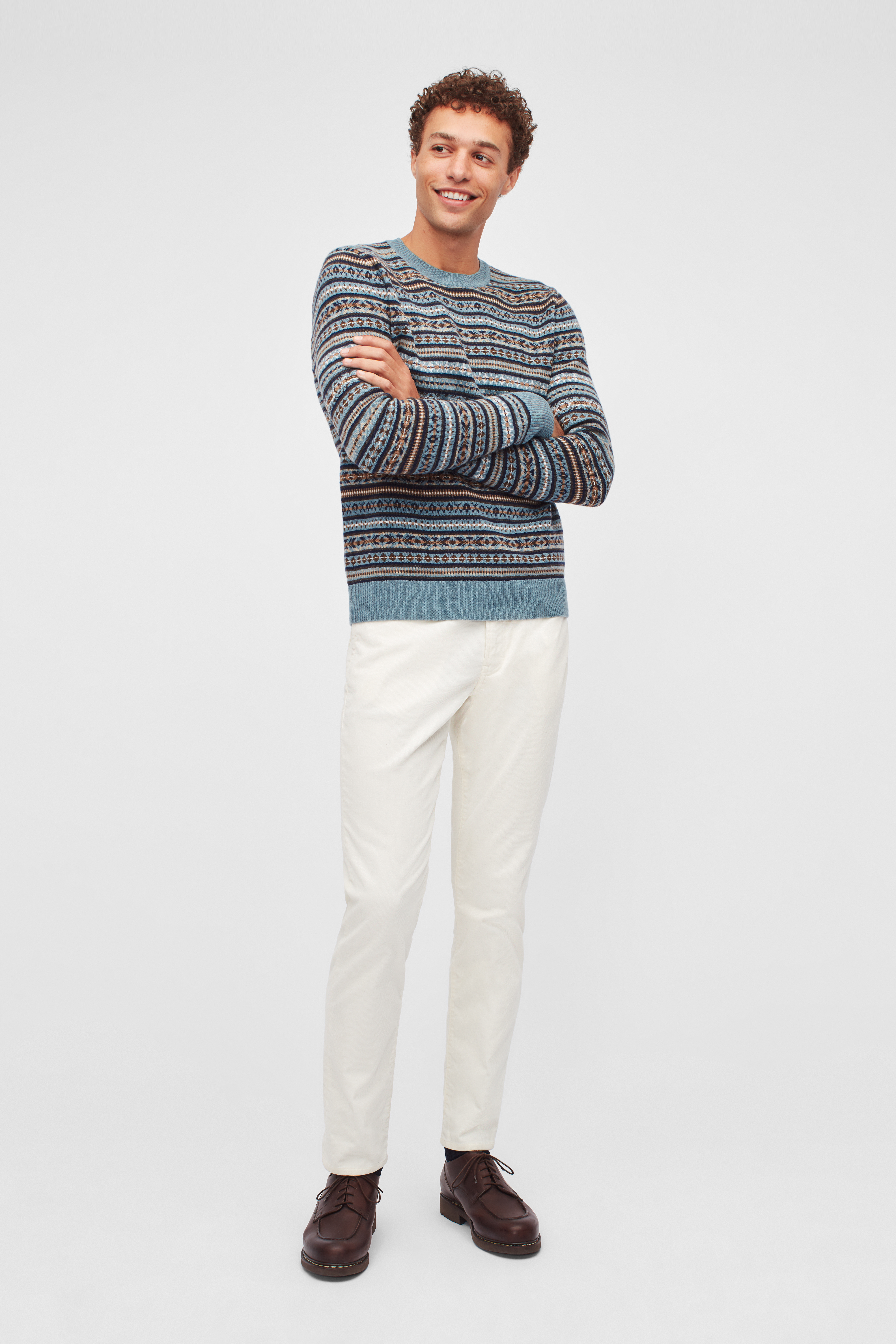 Fair Isle Crew Neck Sweater