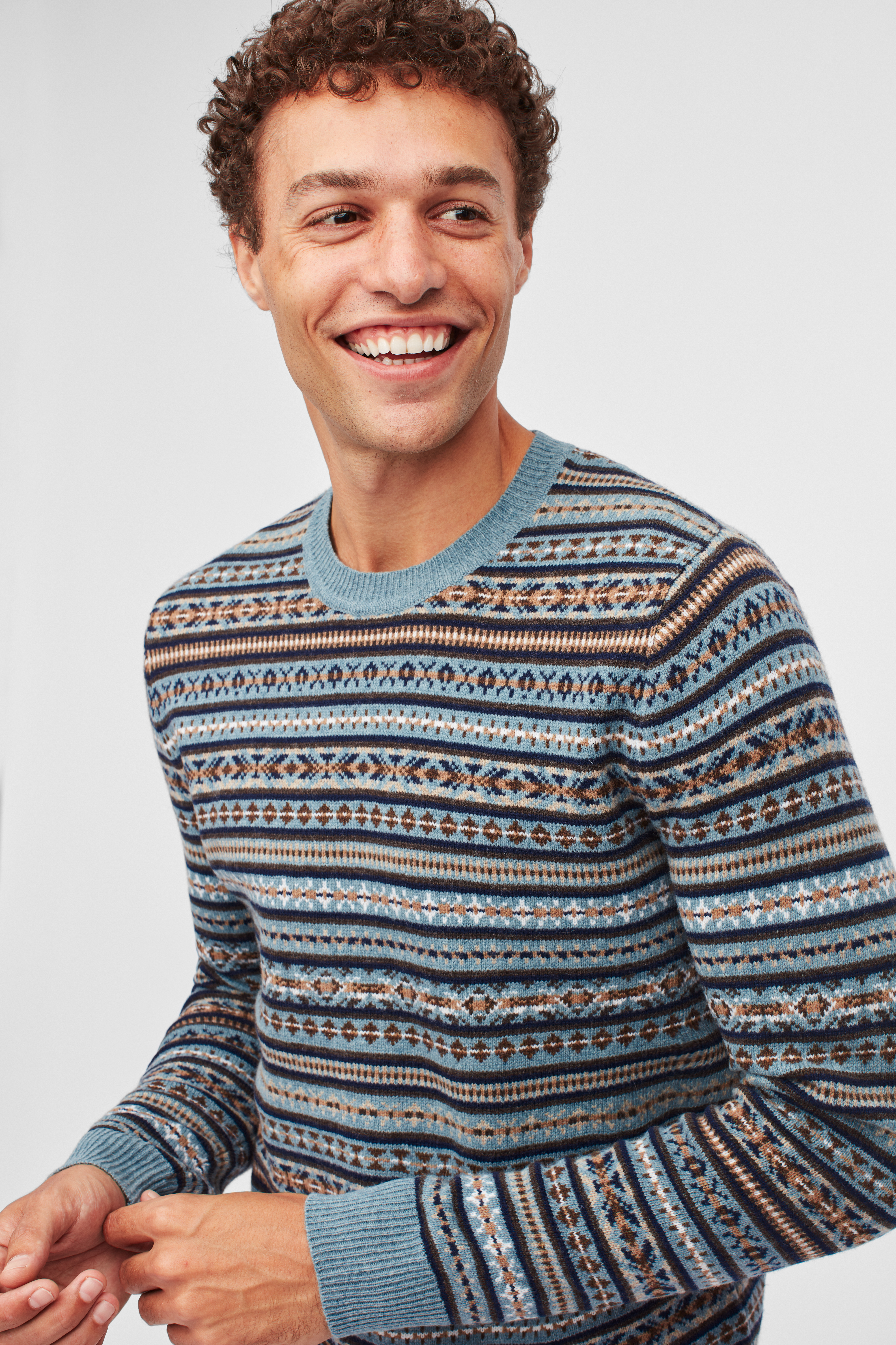 Fair Isle Crew Neck Sweater