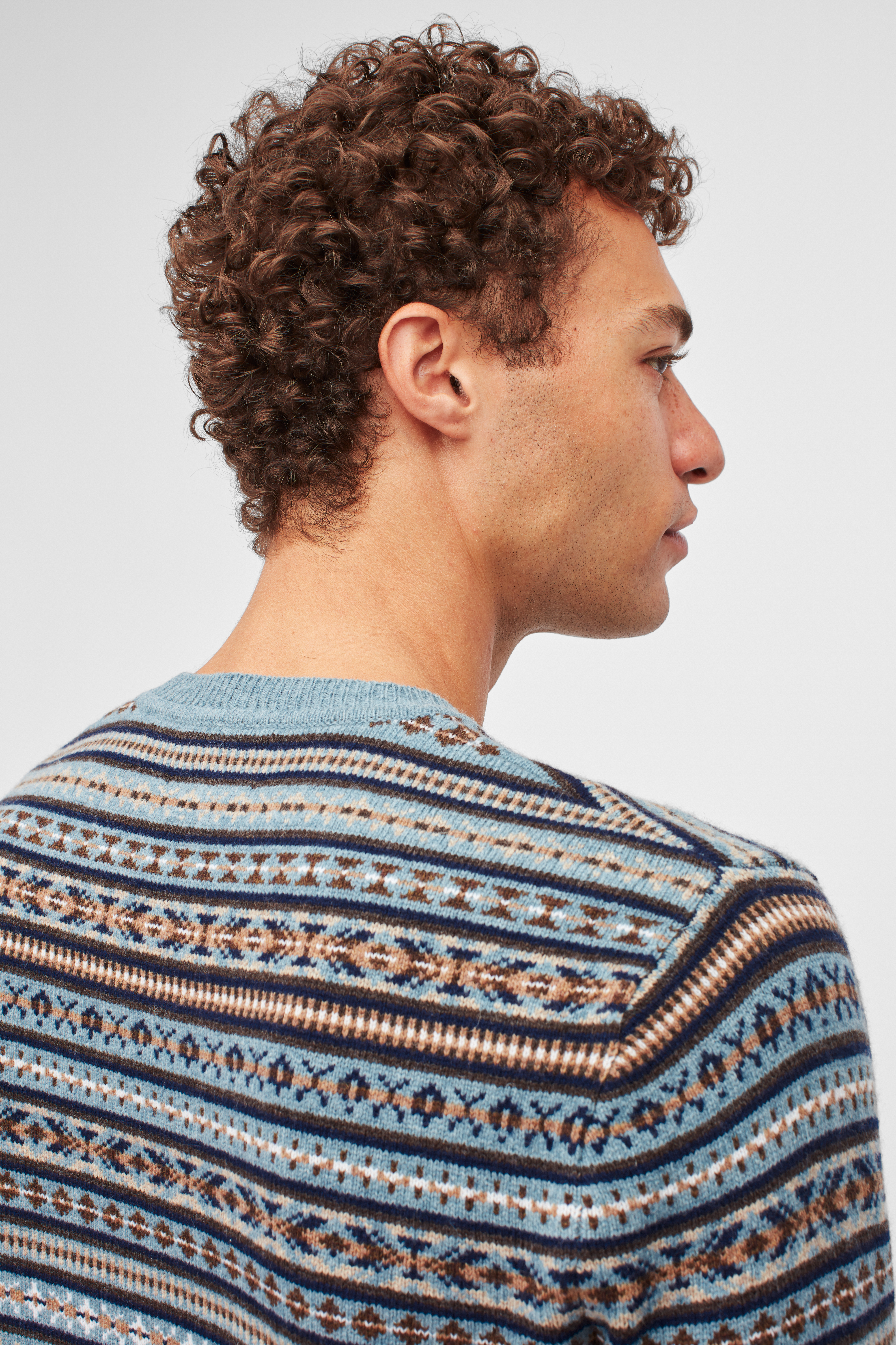 Fair Isle Crew Neck Sweater