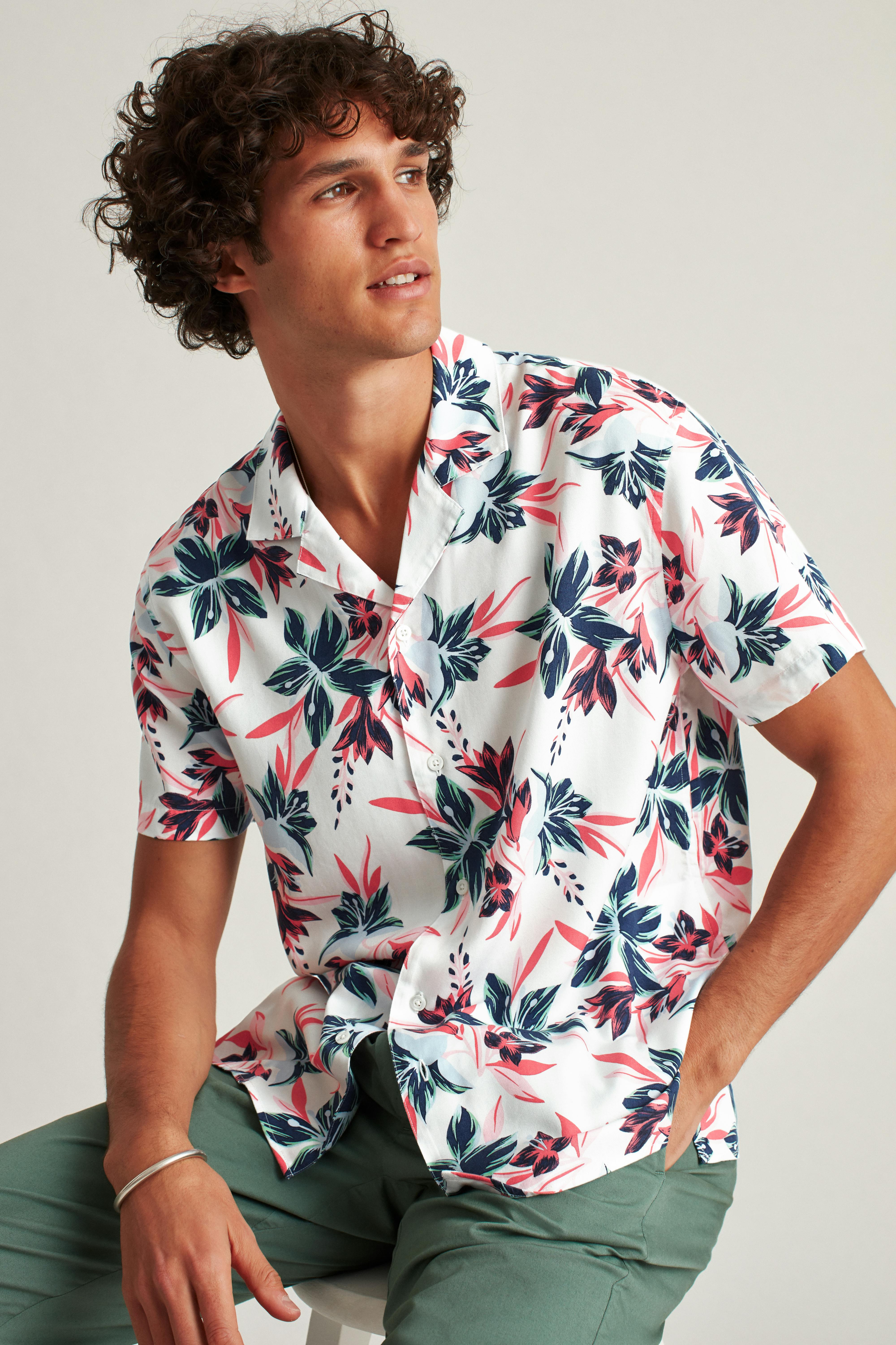 Relaxed Fit Camp Collar Shirt