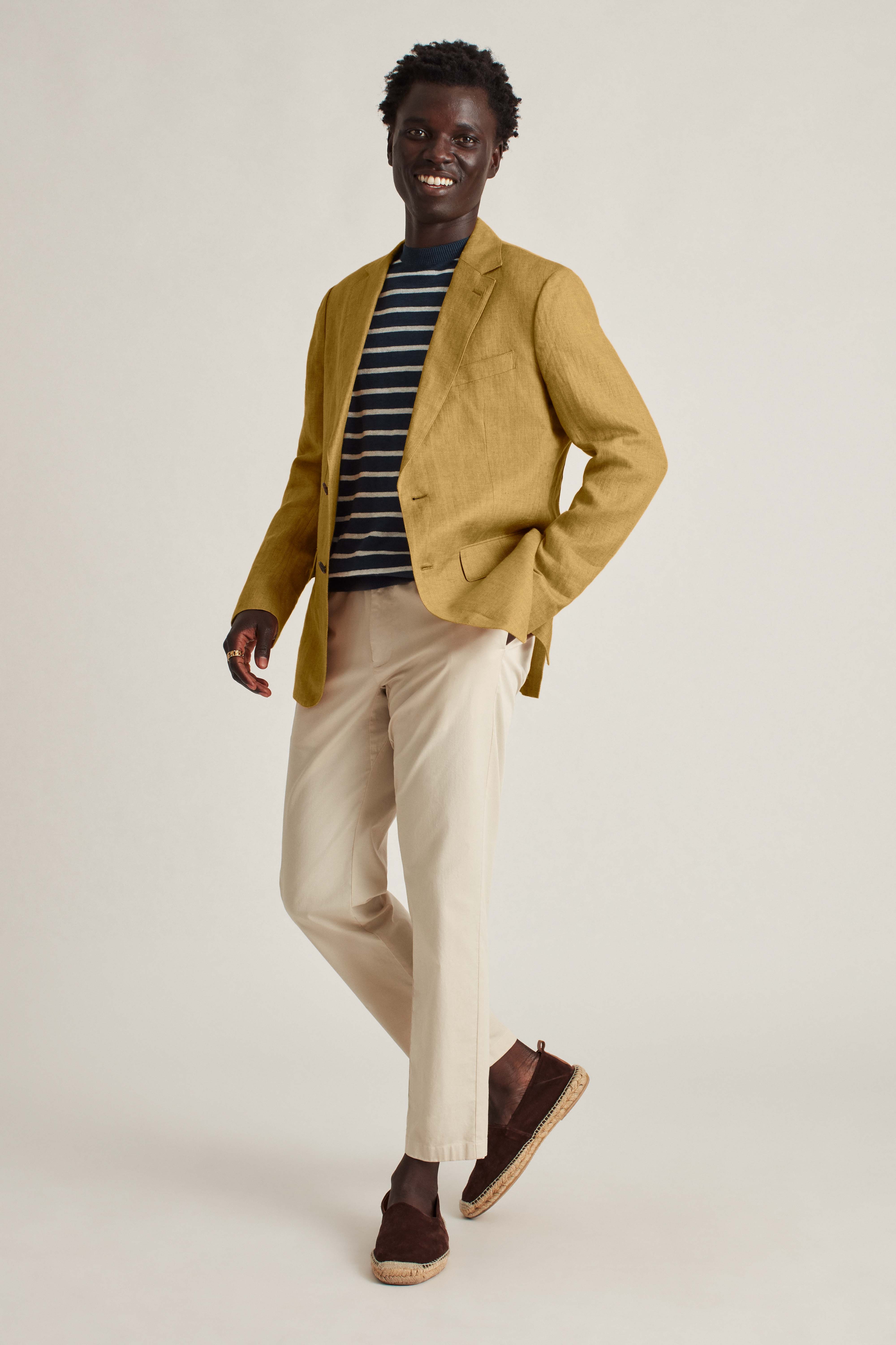 Unconstructed Italian Linen Blazer