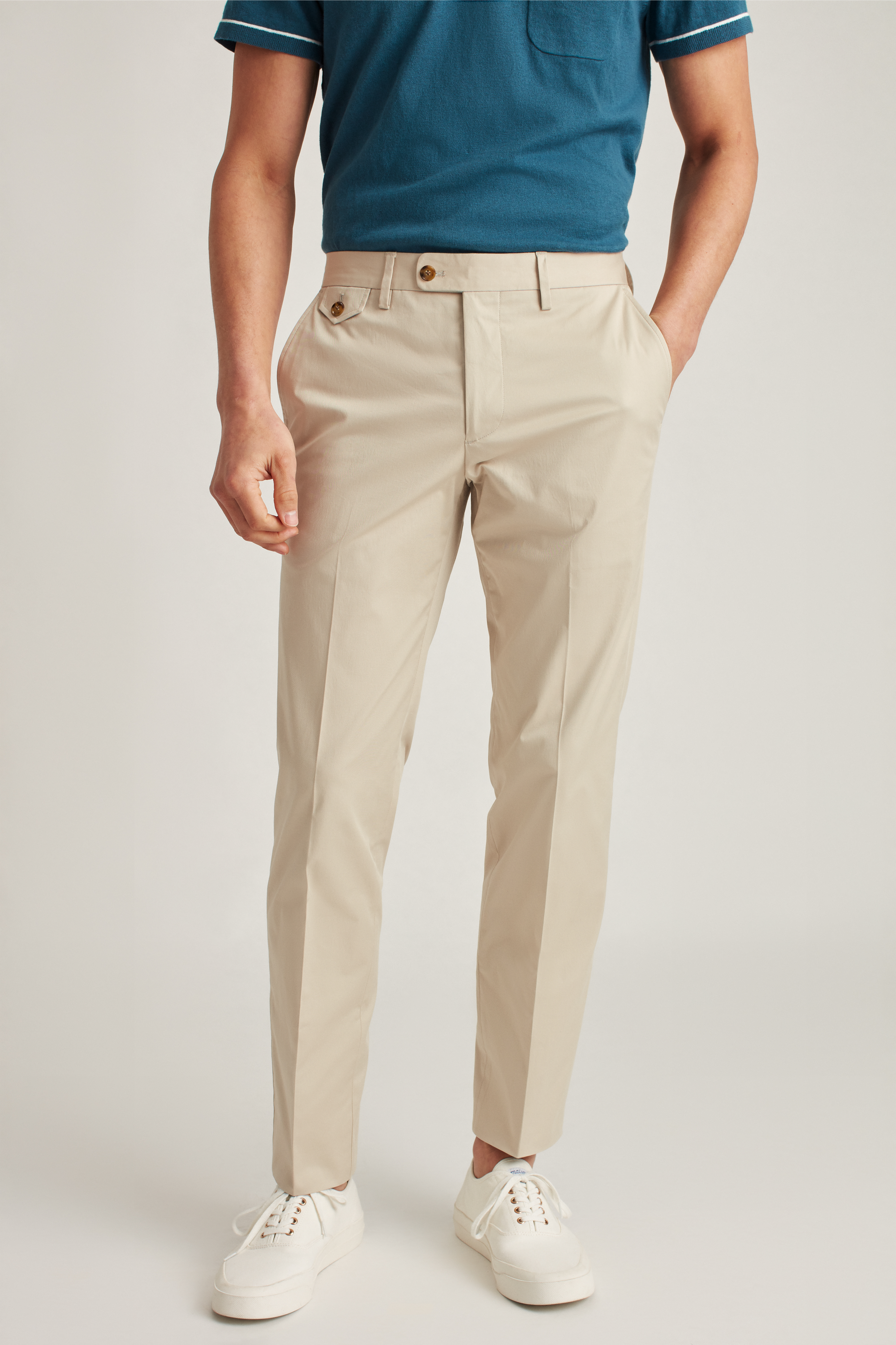 Men pants B700 stretch cotton slim fit in five colors online Italian  clothing sale