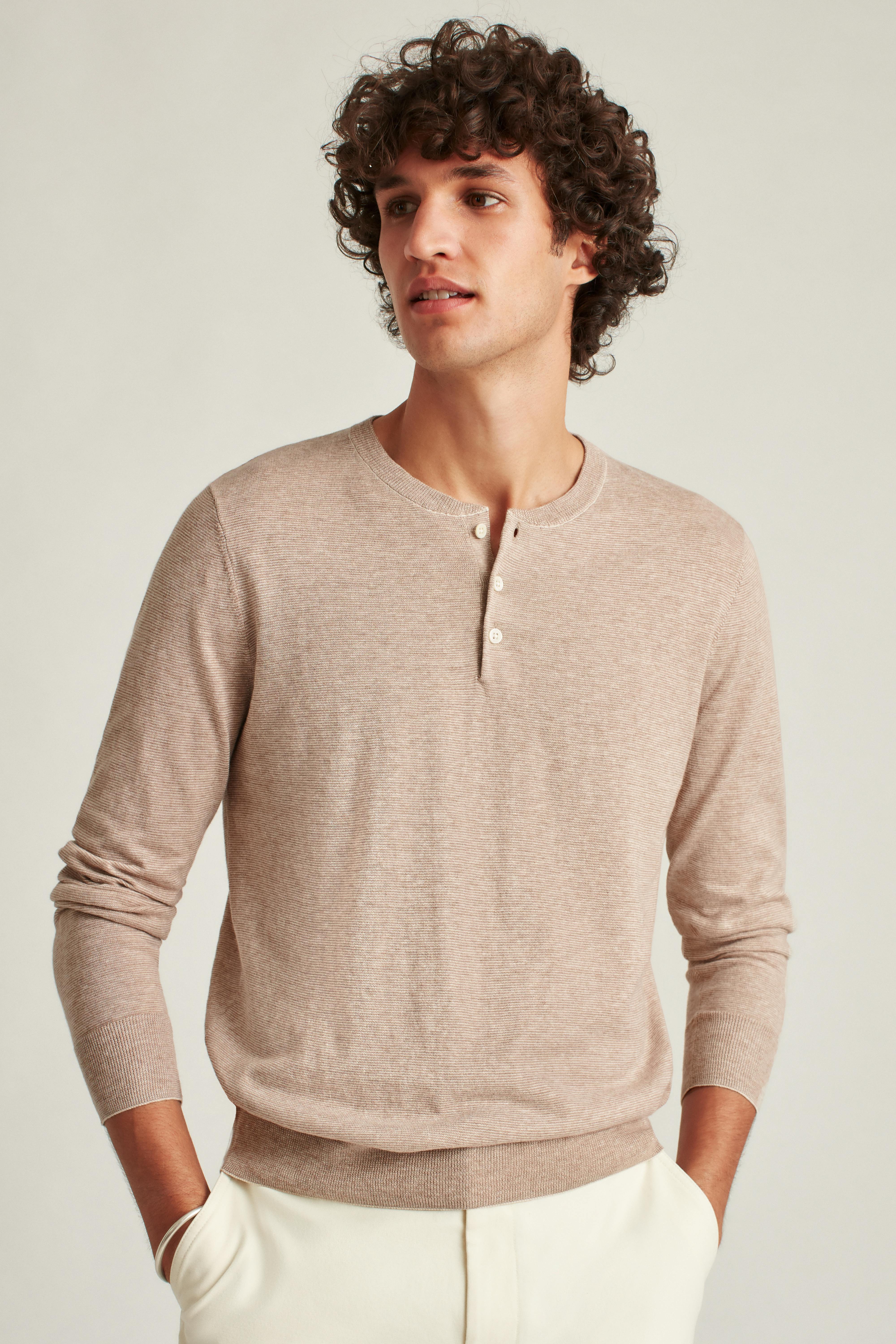 Cotton Linen Henley