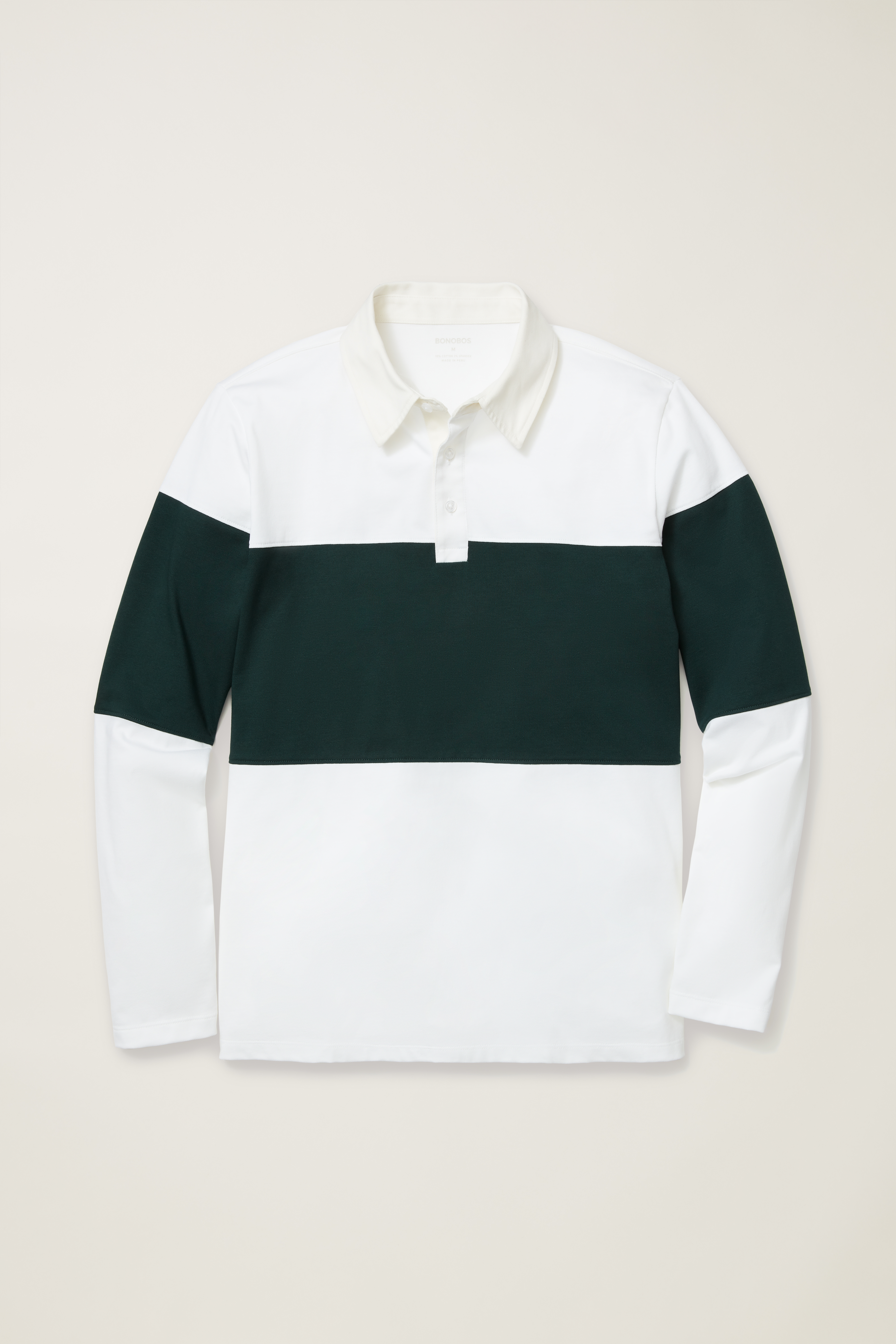 Long Sleeve Stretch Pique Polo