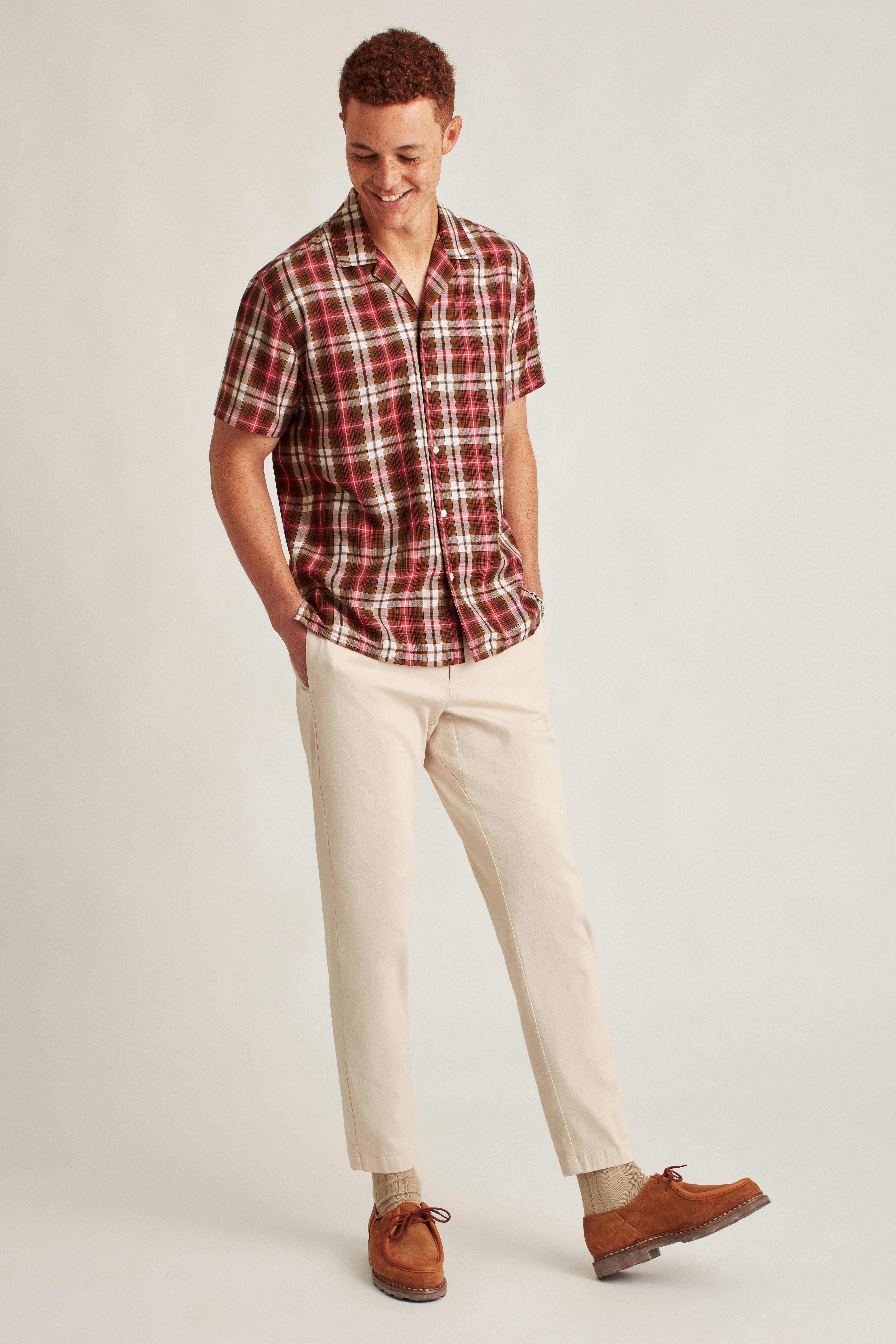 Relaxed Fit Camp Collar Shirt