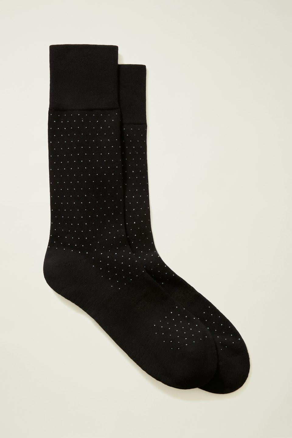Soft Everyday Socks for Men by Bonobos - Black Pin Dot - M