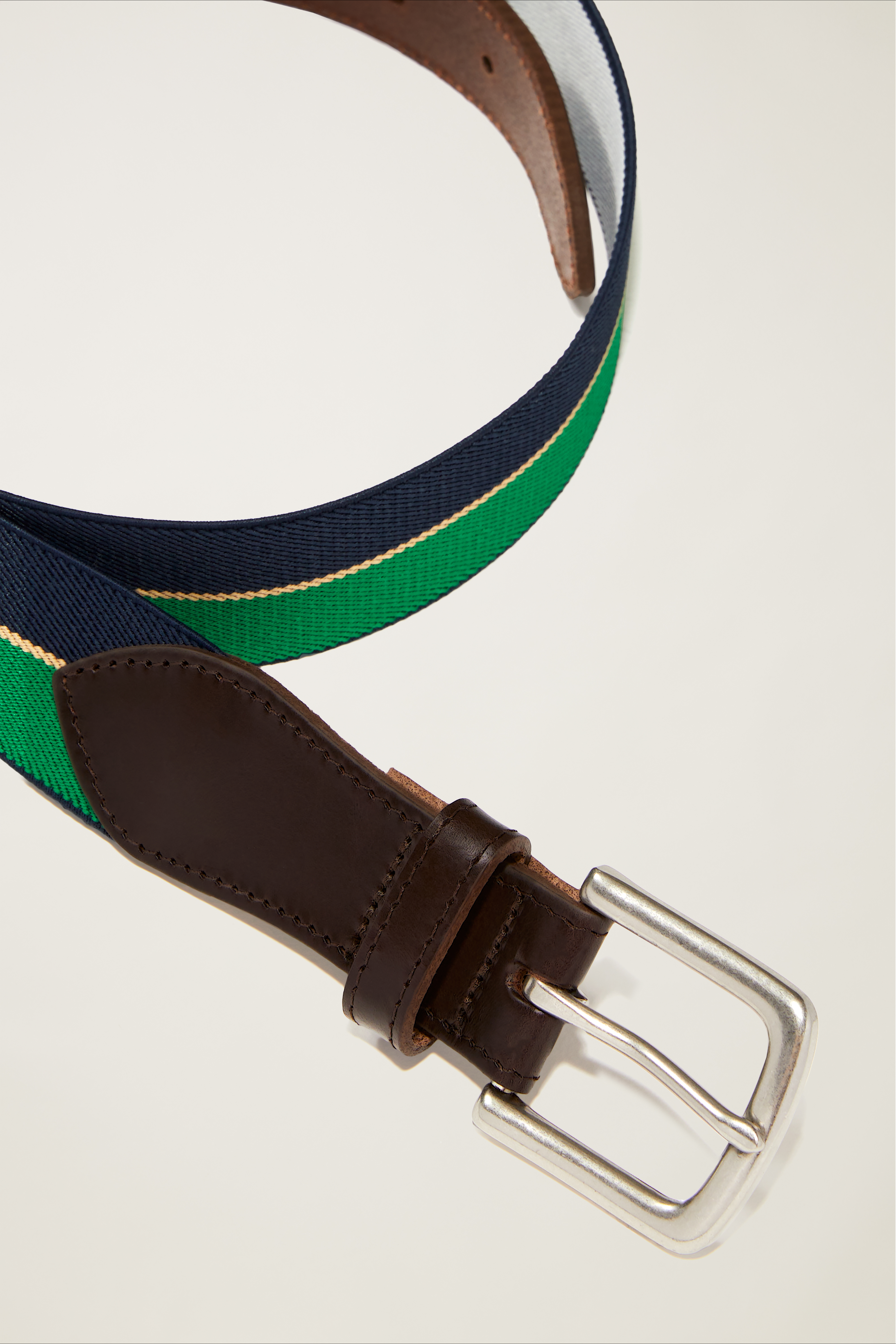 Striped Webbing Belt