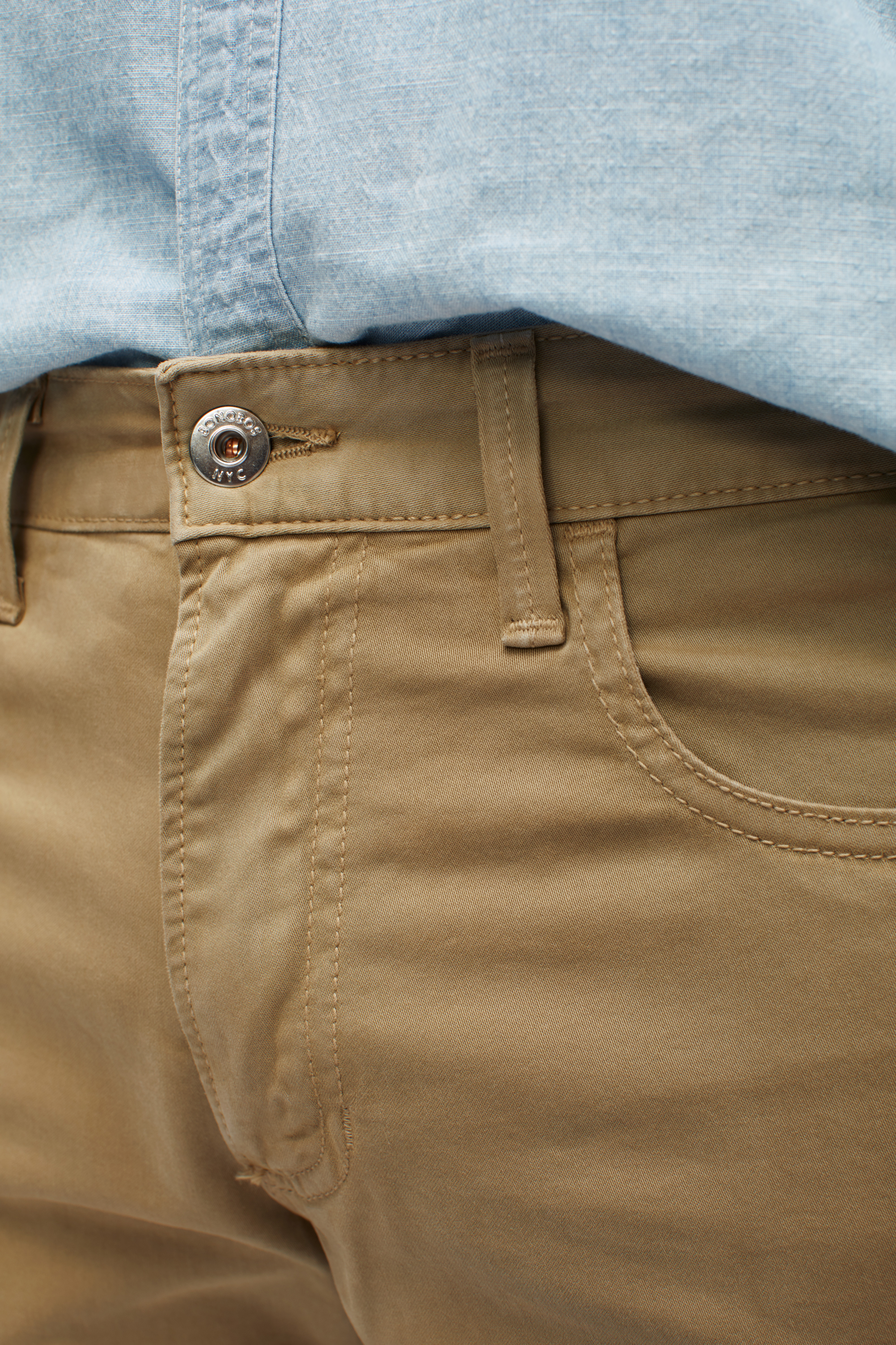 1500~ID Stretch Cotton SHIMIZU 5-pocket Pants main image 0