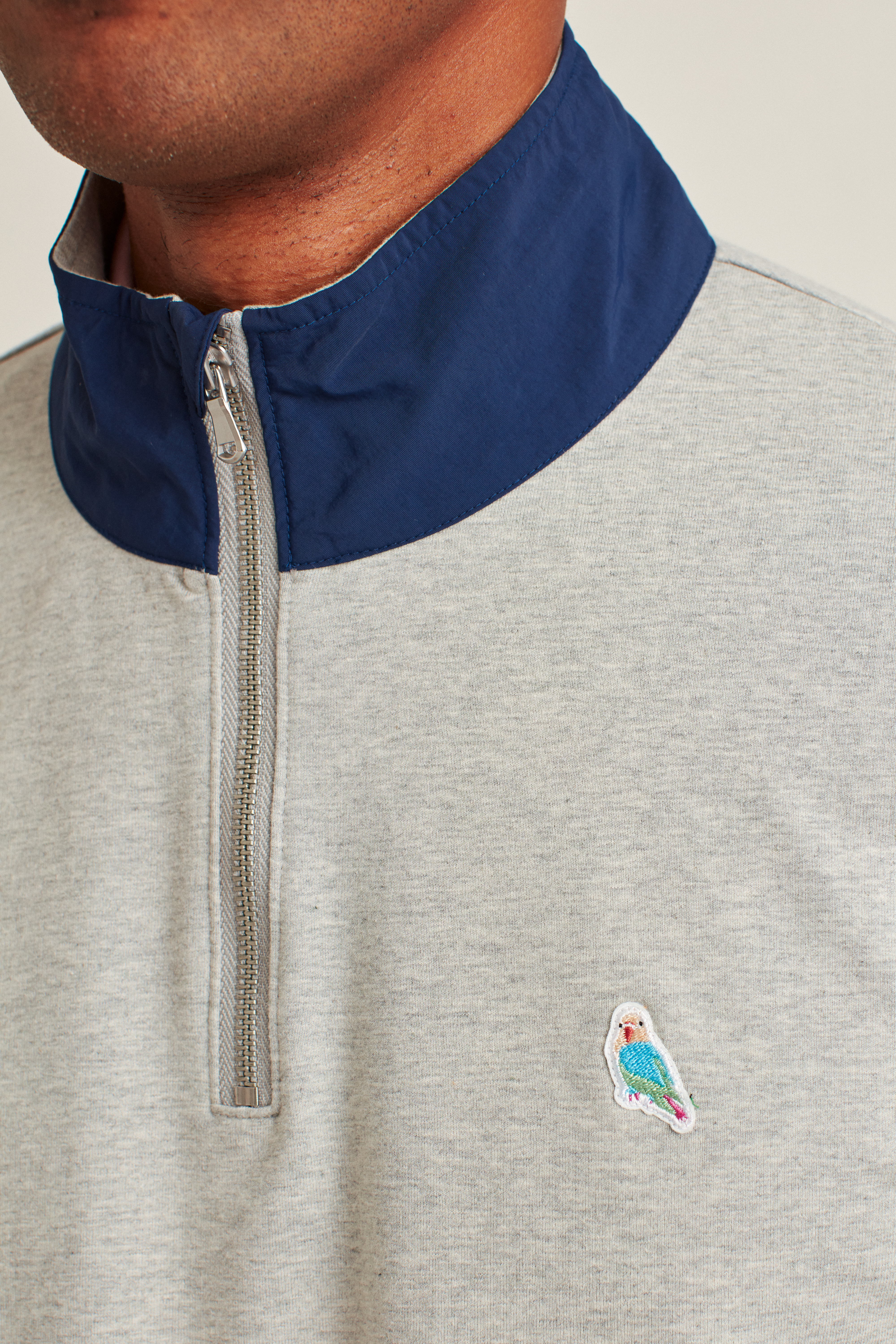 Stretch French Terry Half-Zip