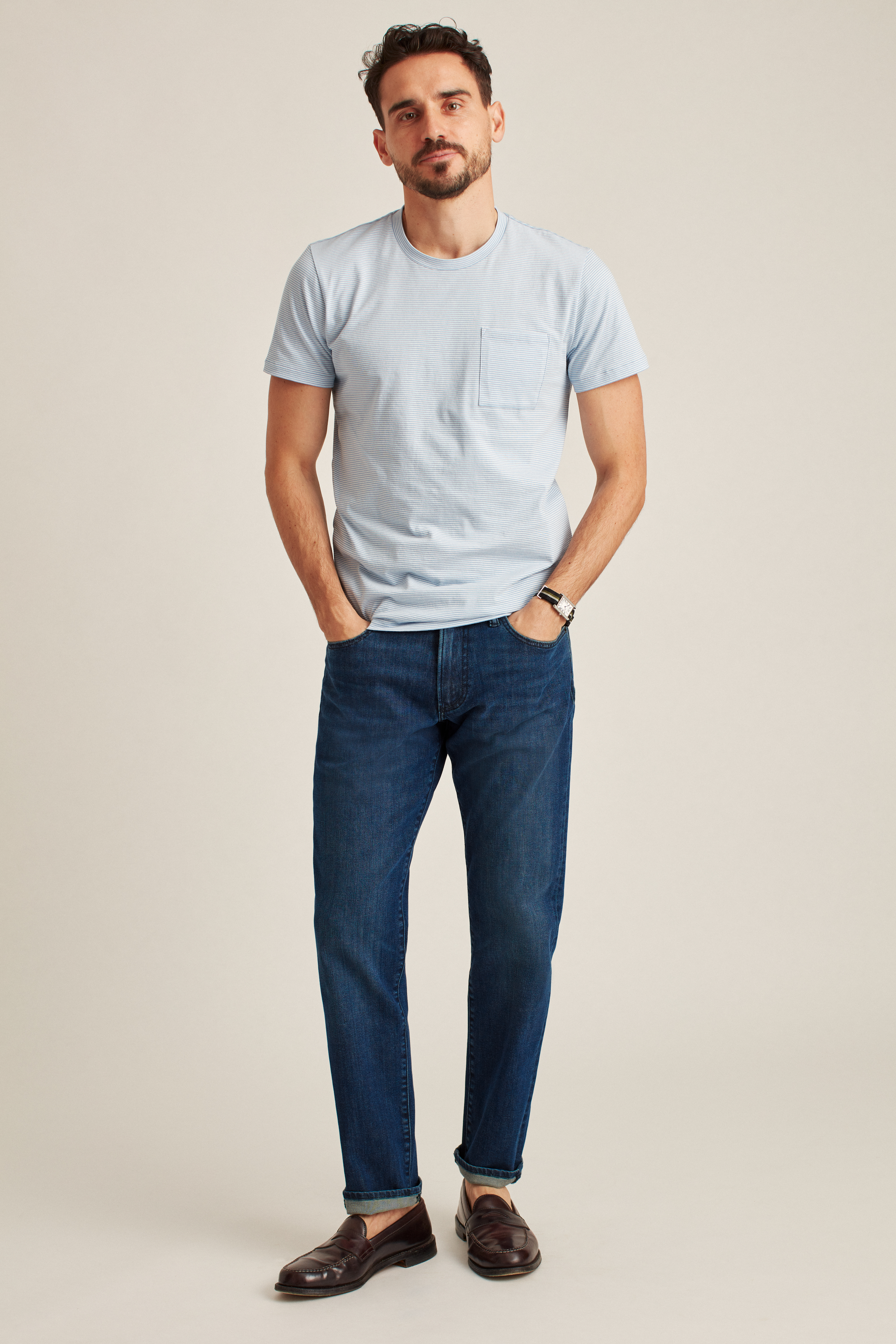 Bonobos on X: Thanks to its curved waistband and stretch, our denim fits  like a charm no matter the season.    / X