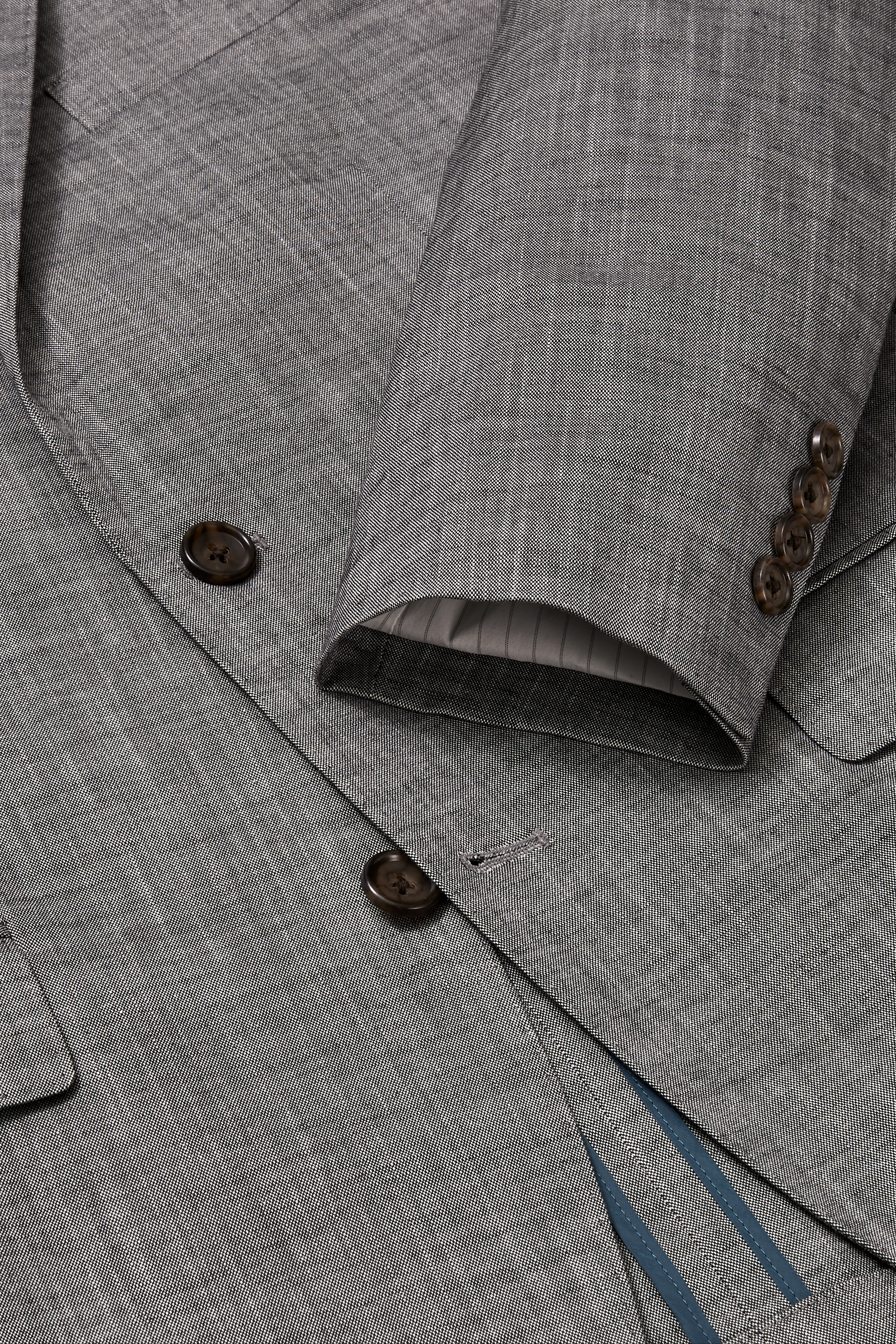 Stretch Chambray Suit Jacket