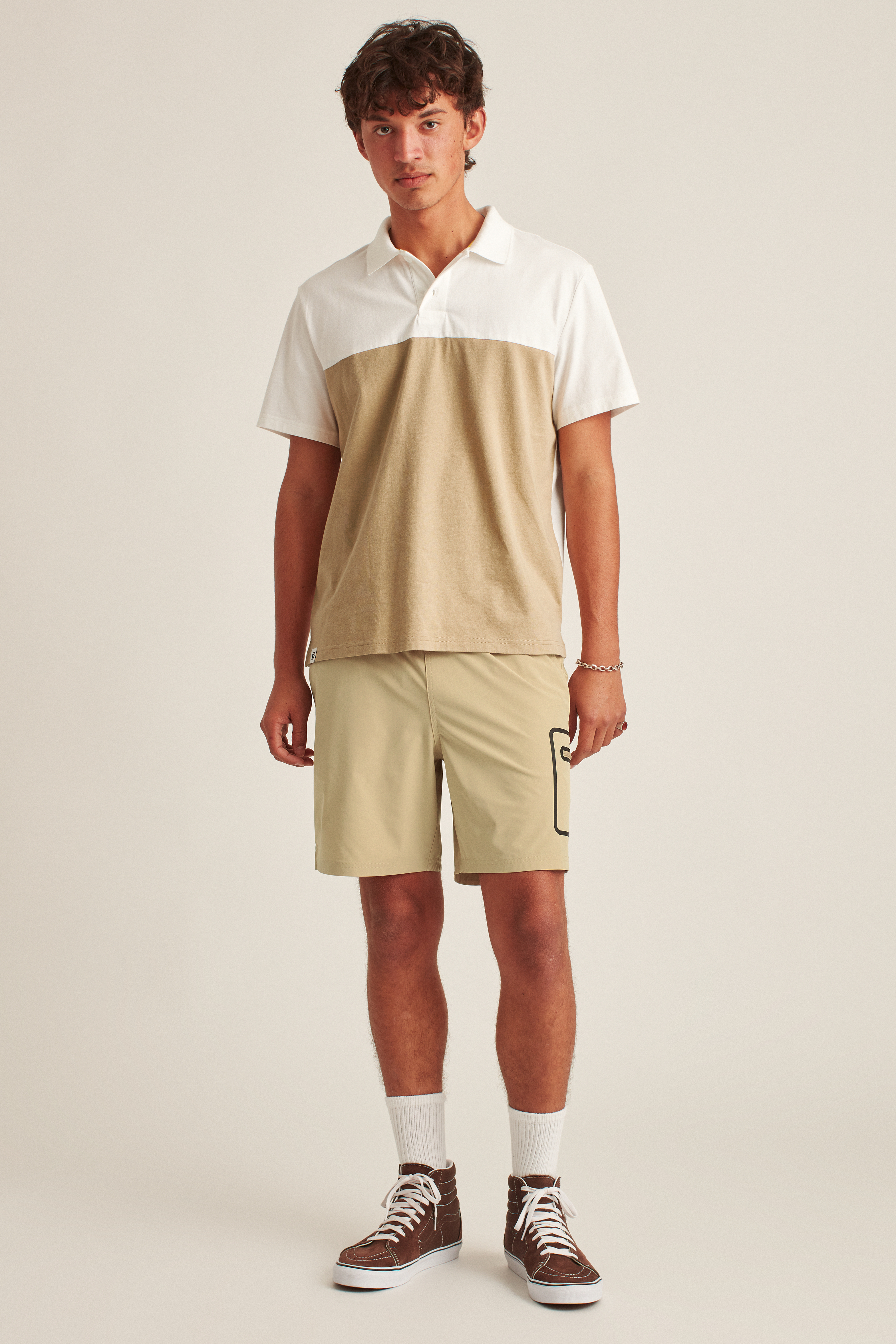 Short Sleeve Colorblock Polo