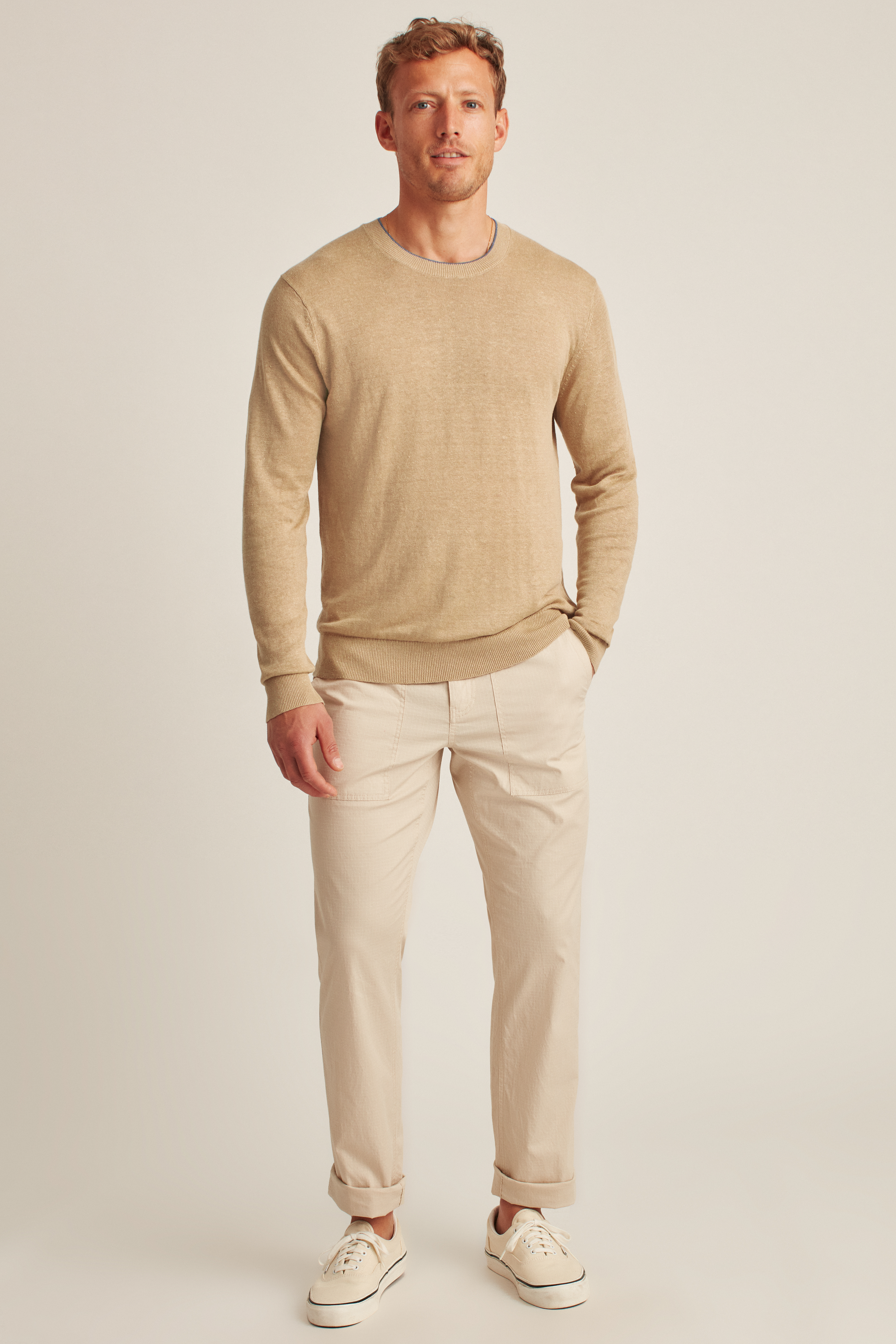 Linen Crew Neck Sweater | Bonobos