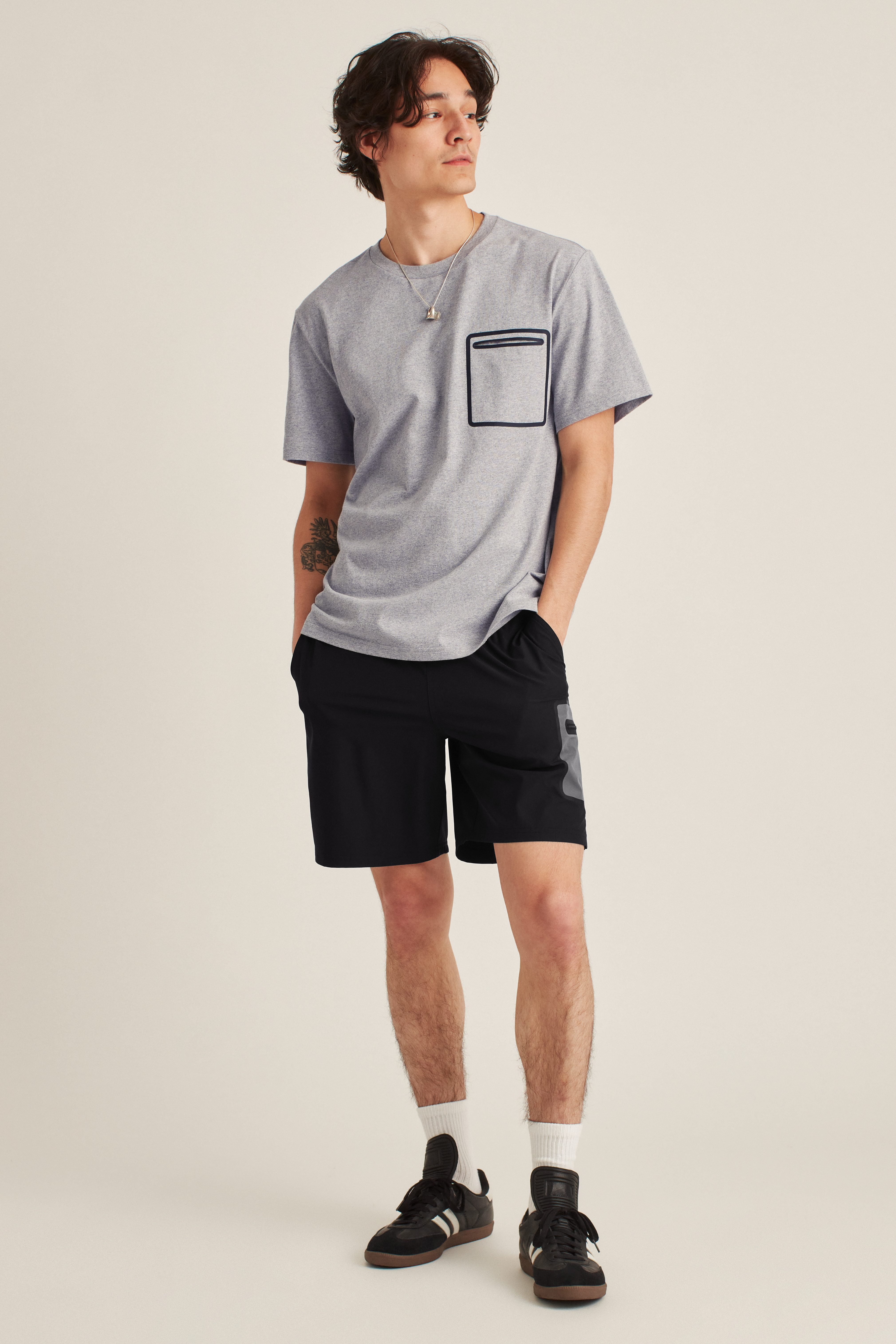 Short Sleeve Bonded Pocket Tee