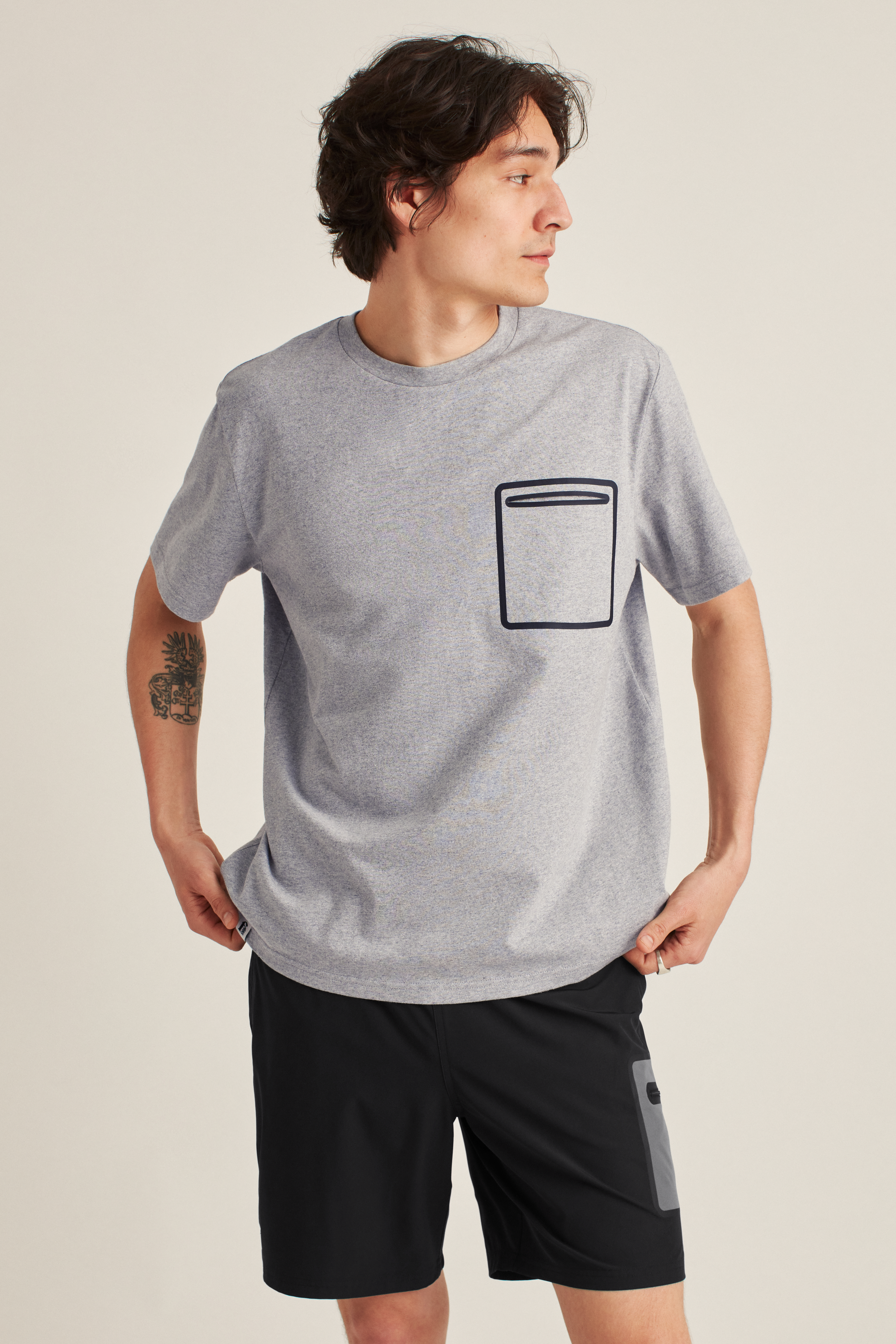 Short Sleeve Bonded Pocket Tee