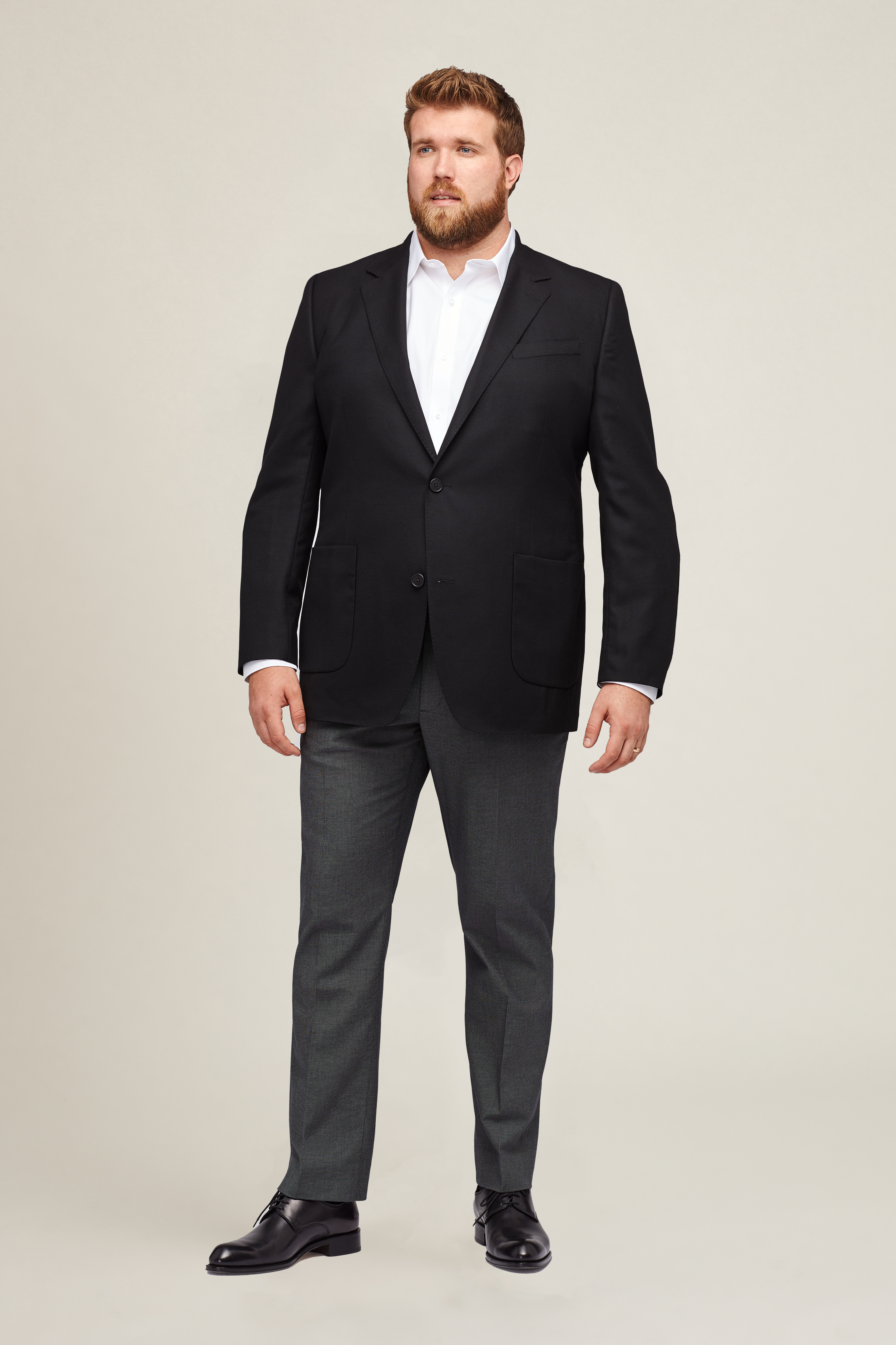Unconstructed Italian Wool Blazer | Extended Sizes