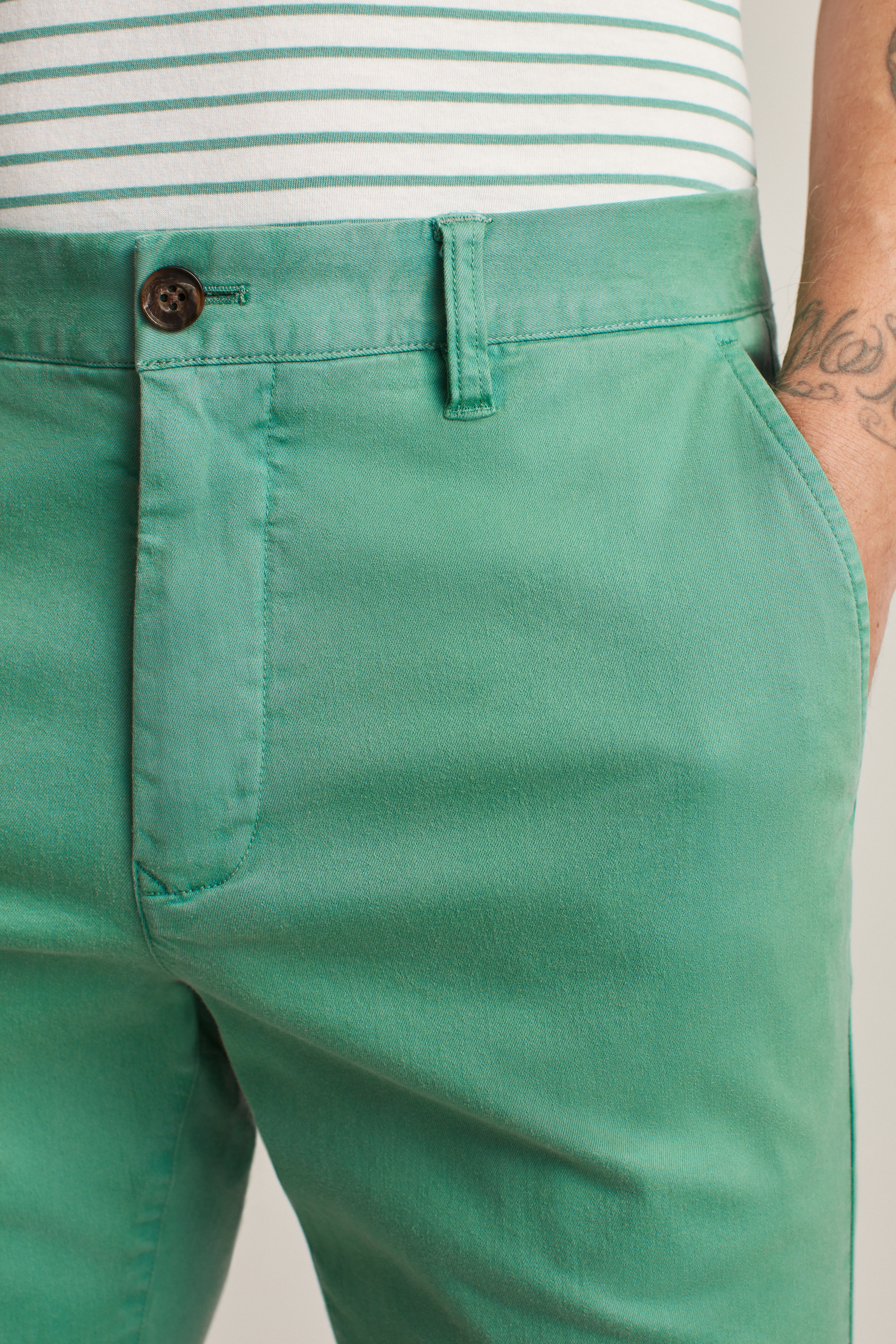 Garment Dyed Stretch Lightweight Chino