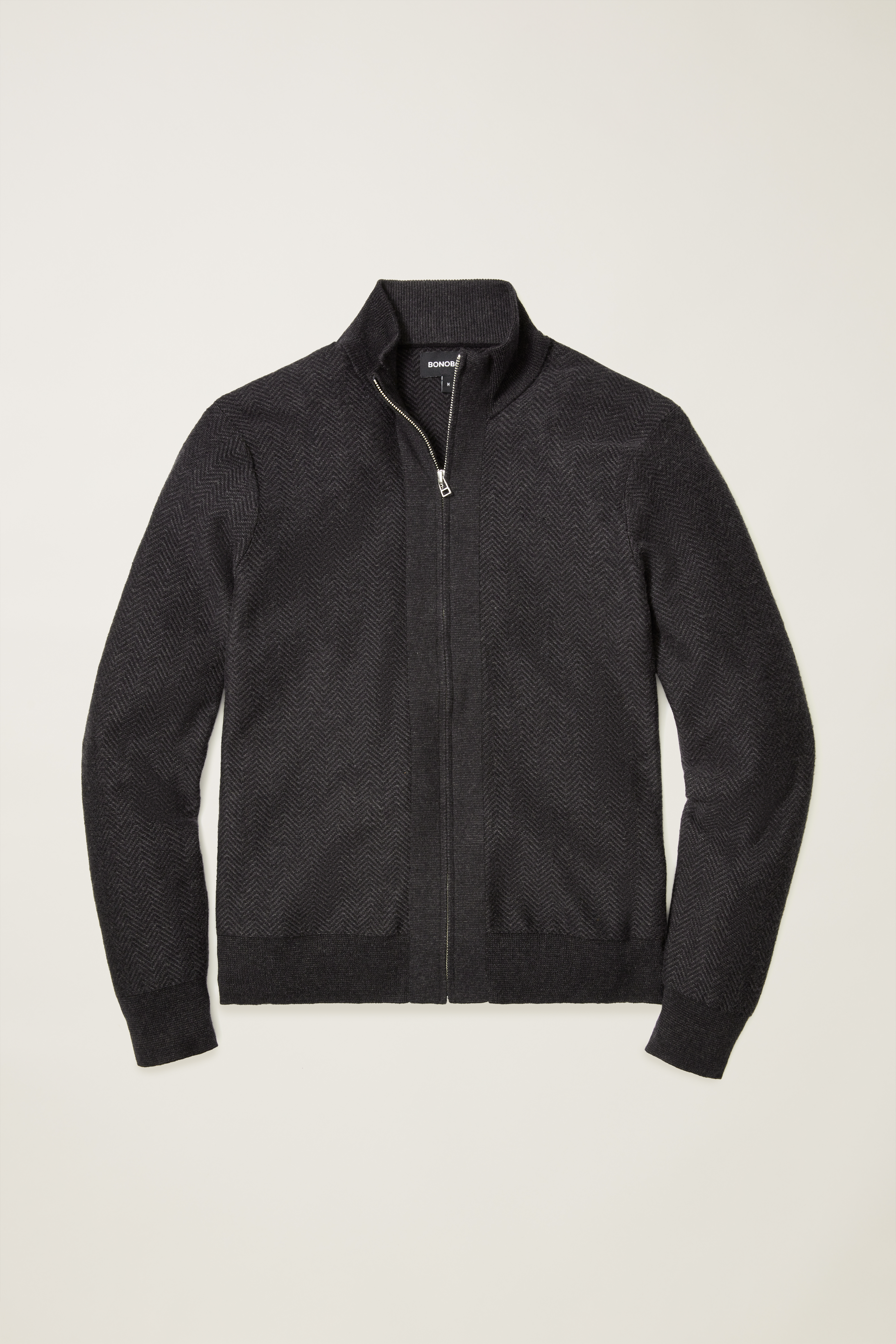 Cotton Cashmere Full-Zip Jacket