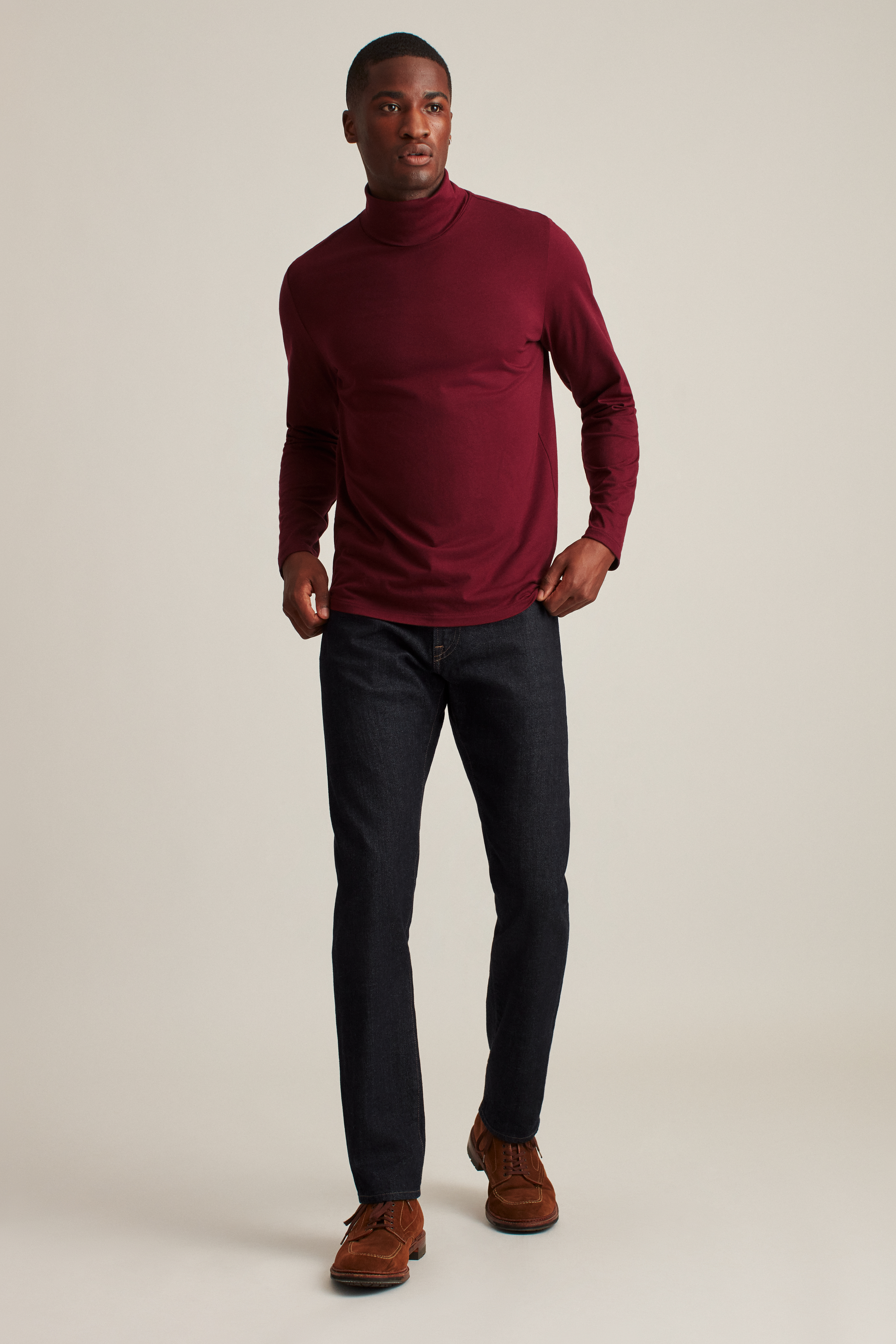 Maroon turtleneck clearance