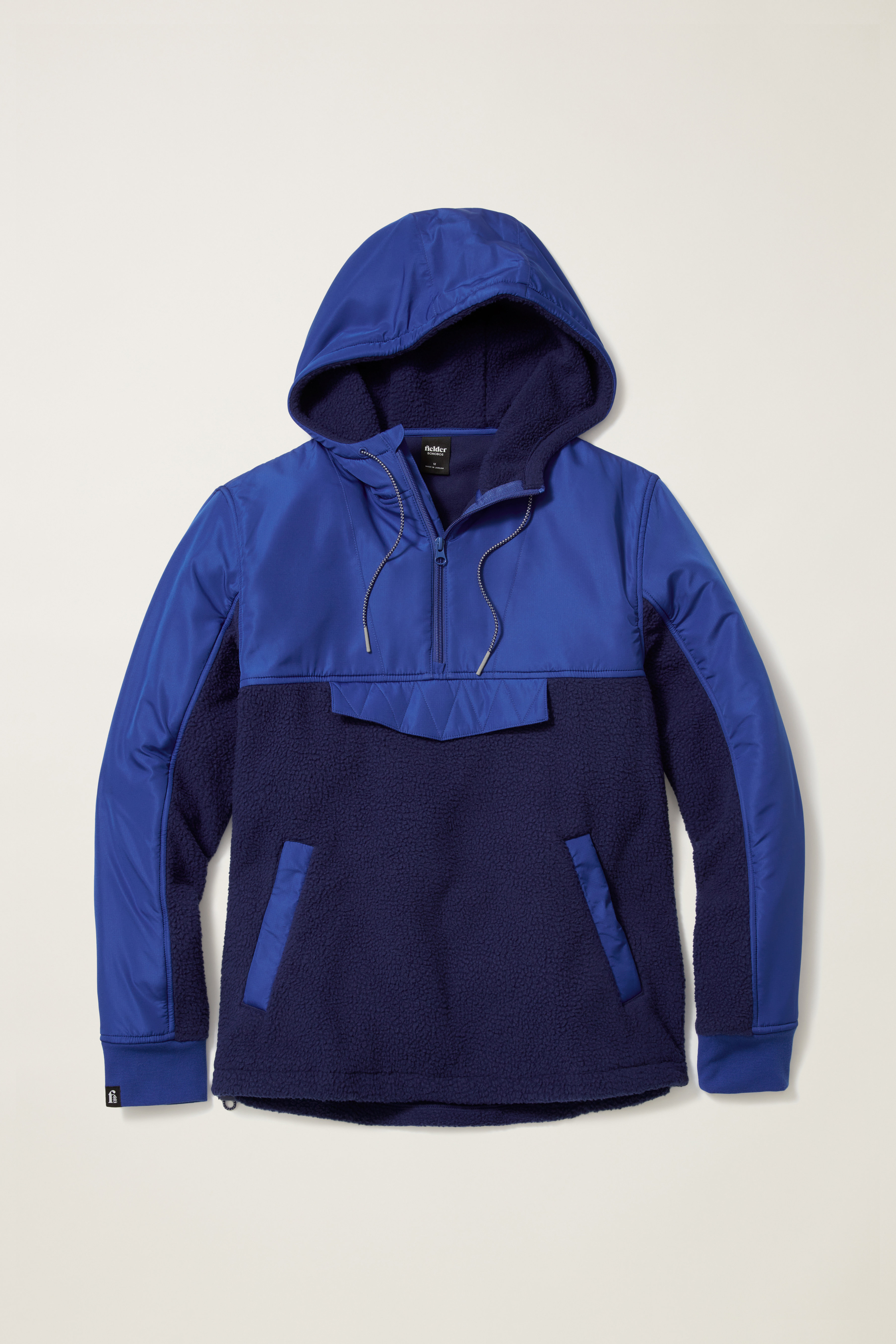 Mixed Media Sherpa Fleece Anorak