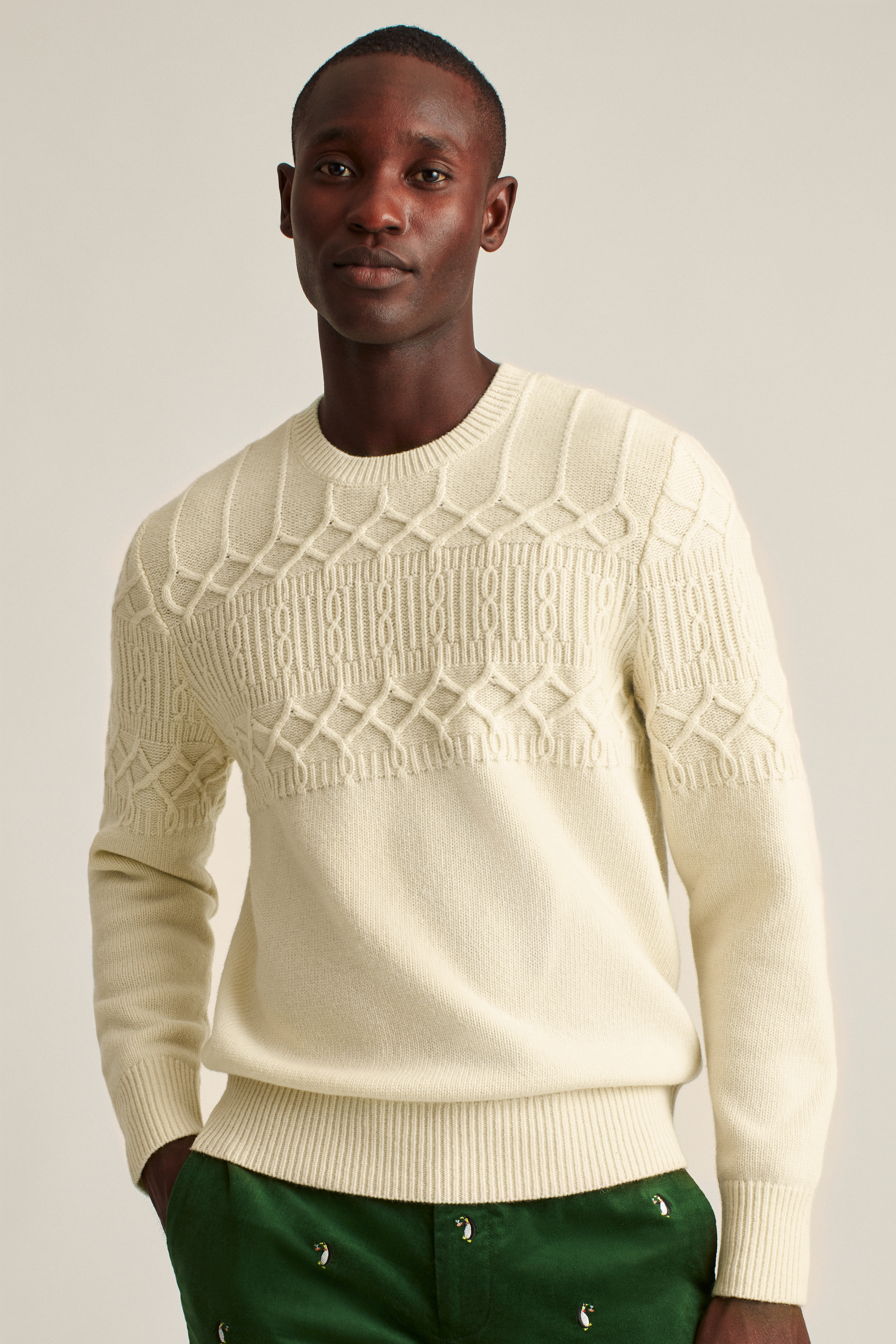 Cable Crew Neck Sweater | Bonobos