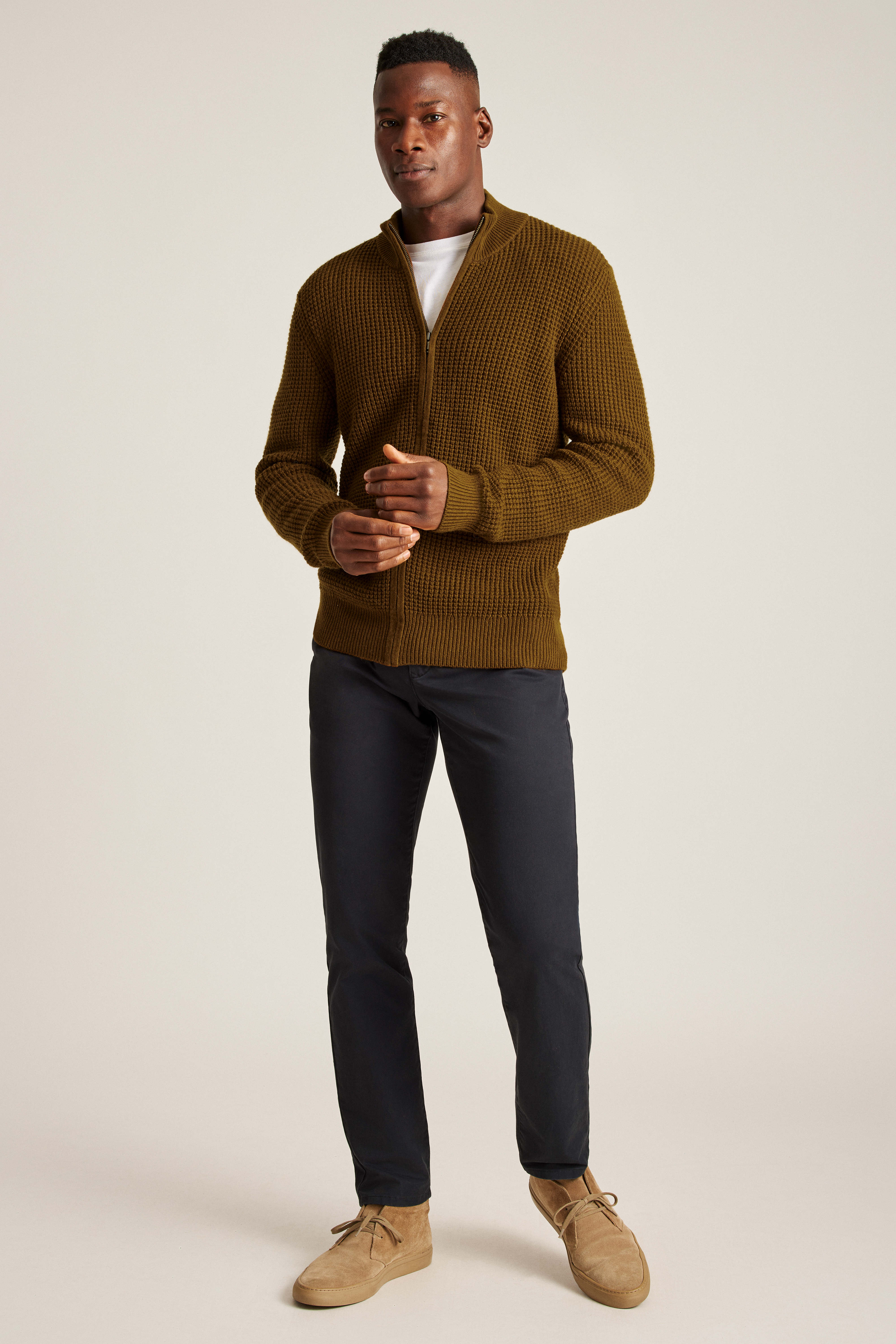 Waffle Full-Zip Sweater | Bonobos