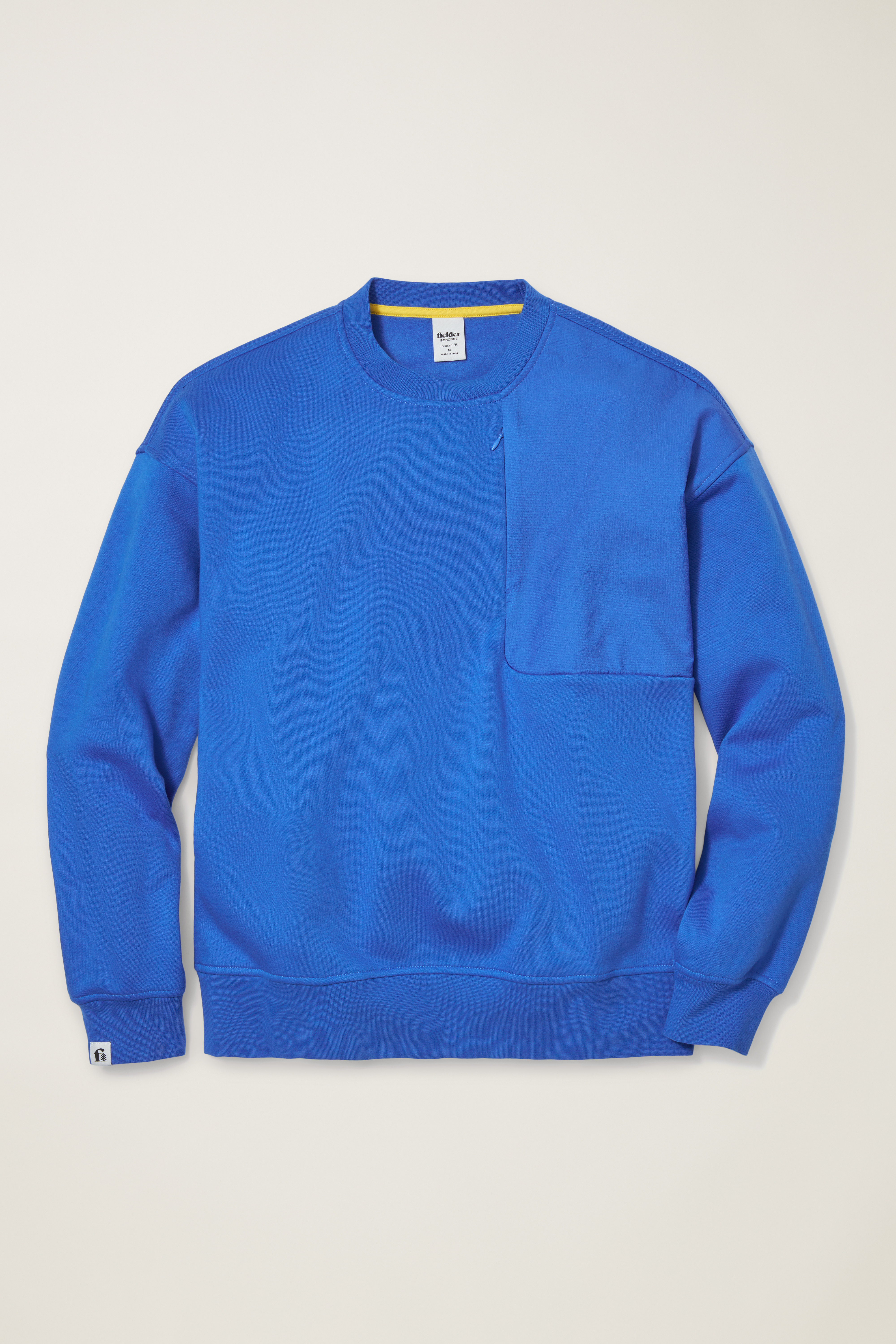 Relaxed Fleece Mixed Media Crewneck Sweatshirt | Fielder | Bonobos