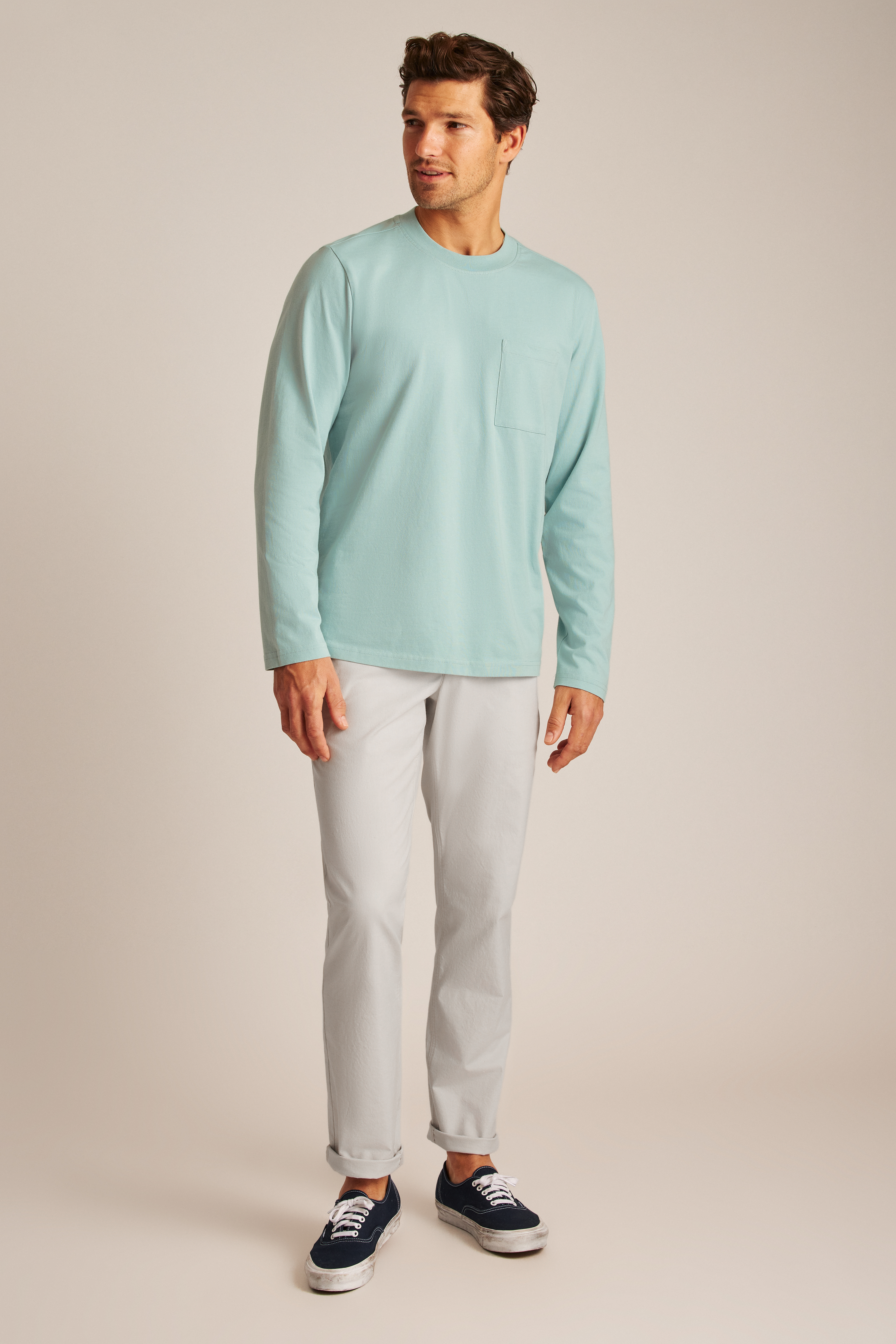 Midweight Long Sleeve Pocket Crew