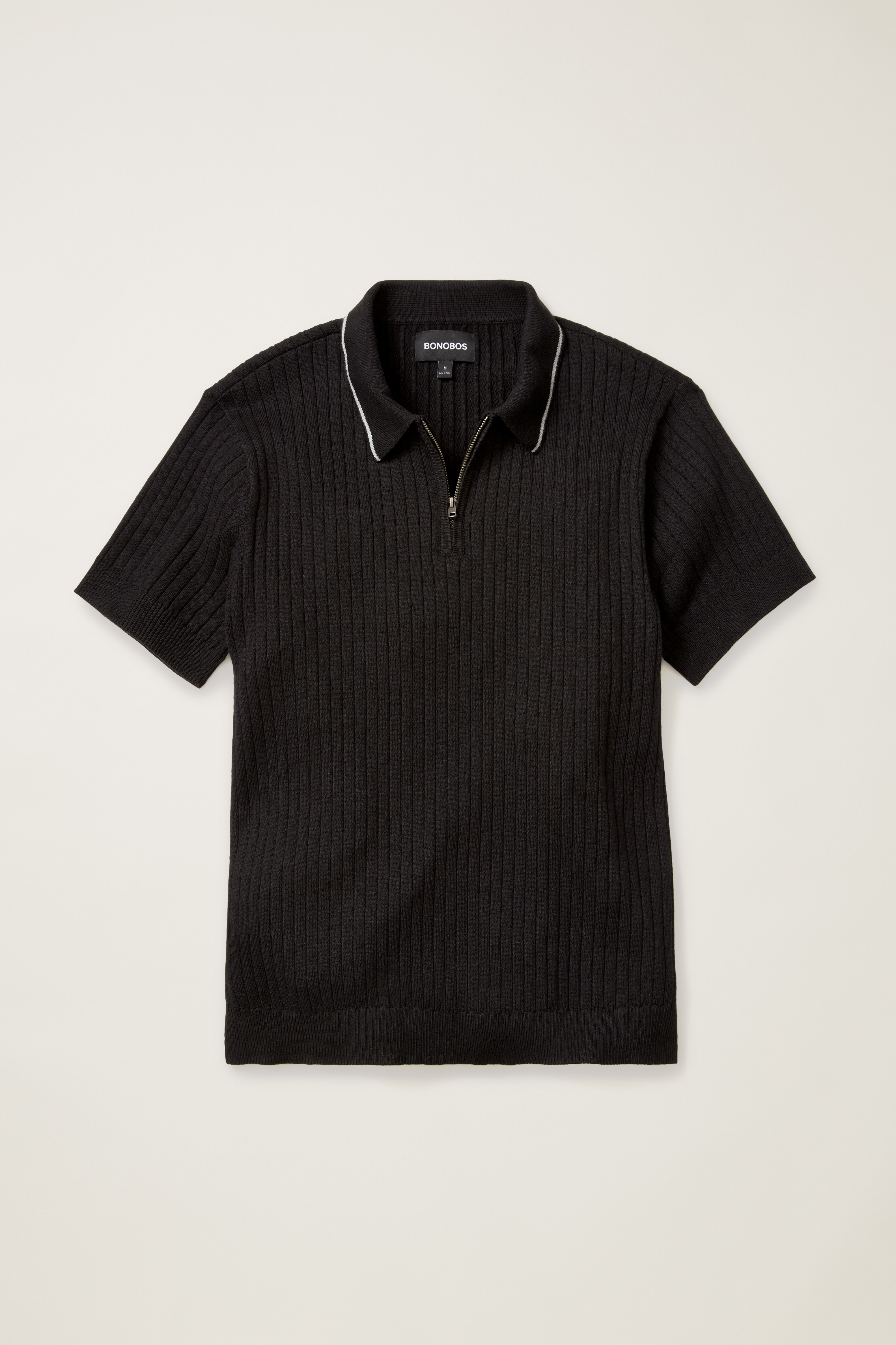 Cabin Cozy Black Polo Sweater