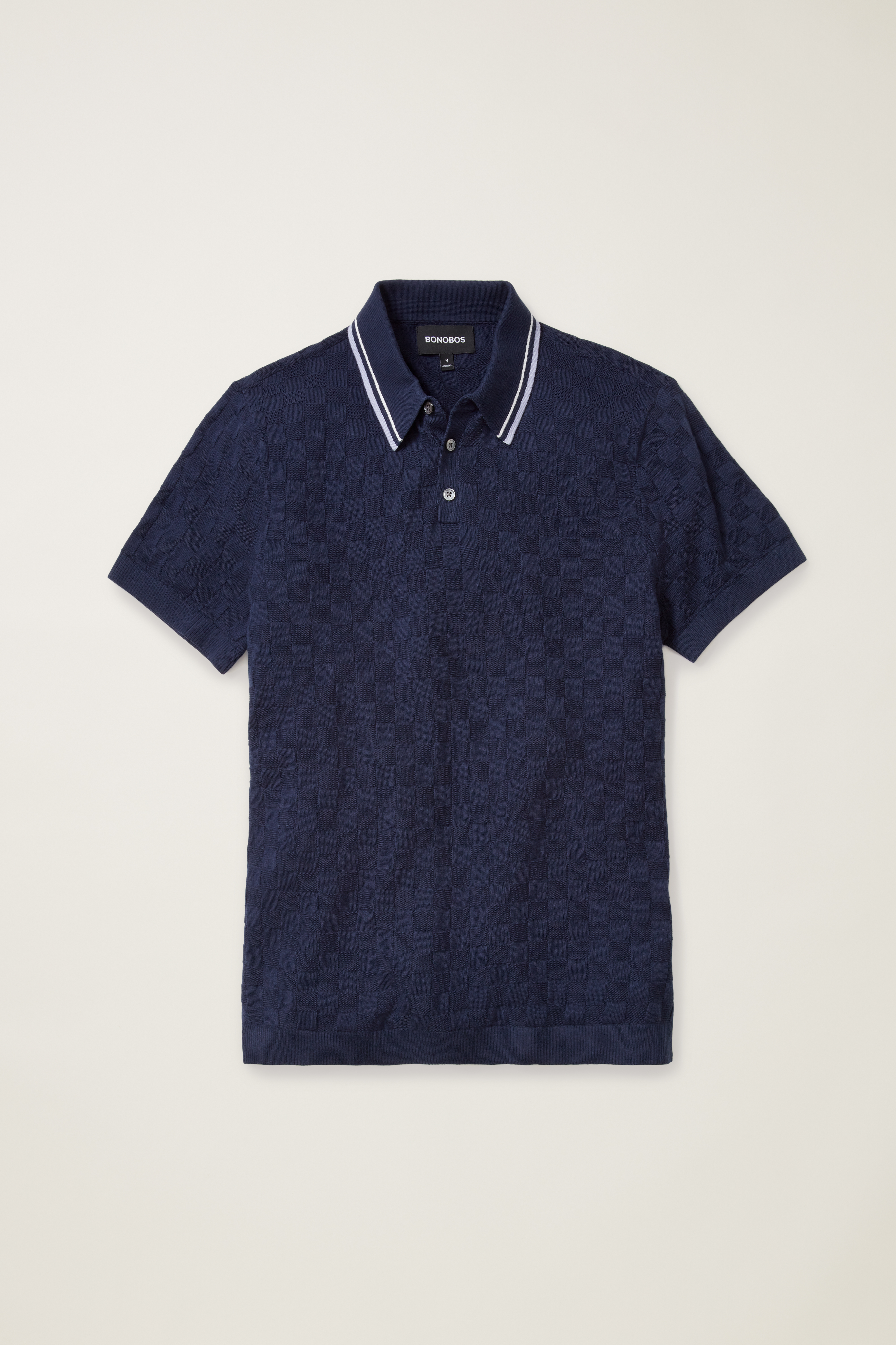 Grid Sweater Polo