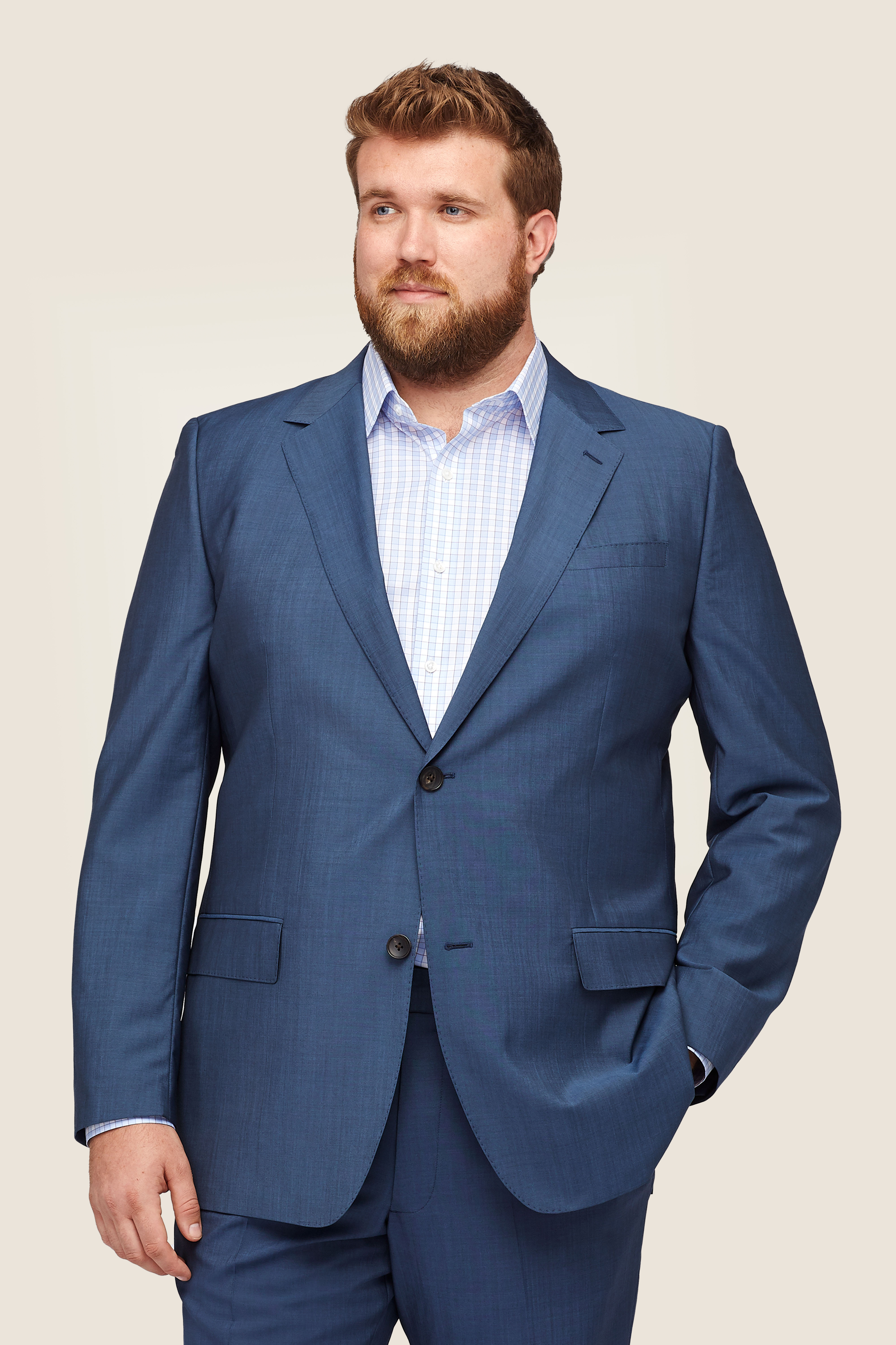 Big & Tall Stretch Italian Wool Blazer