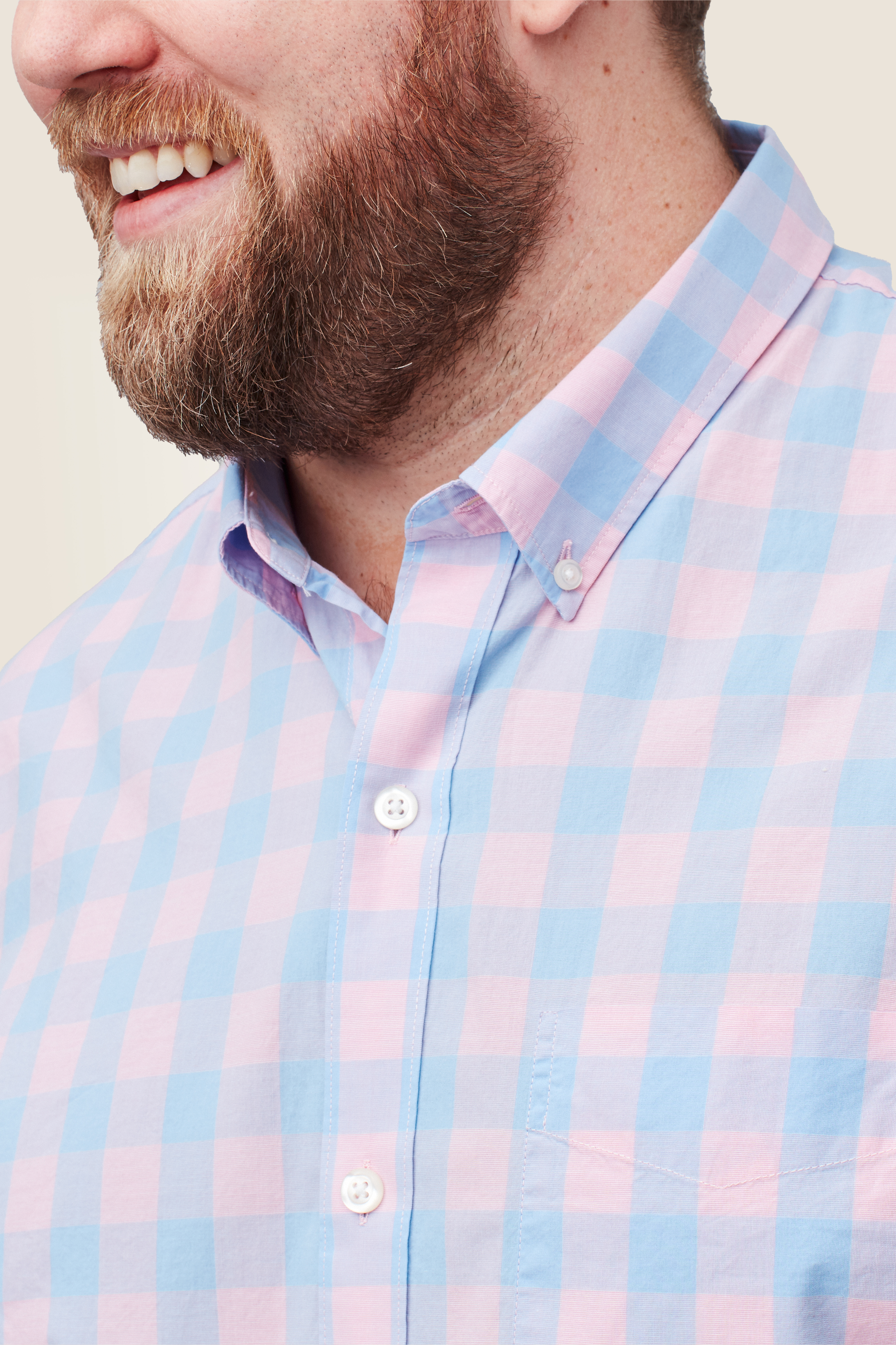 Lightweight Button-Down Shirt Extended Sizes