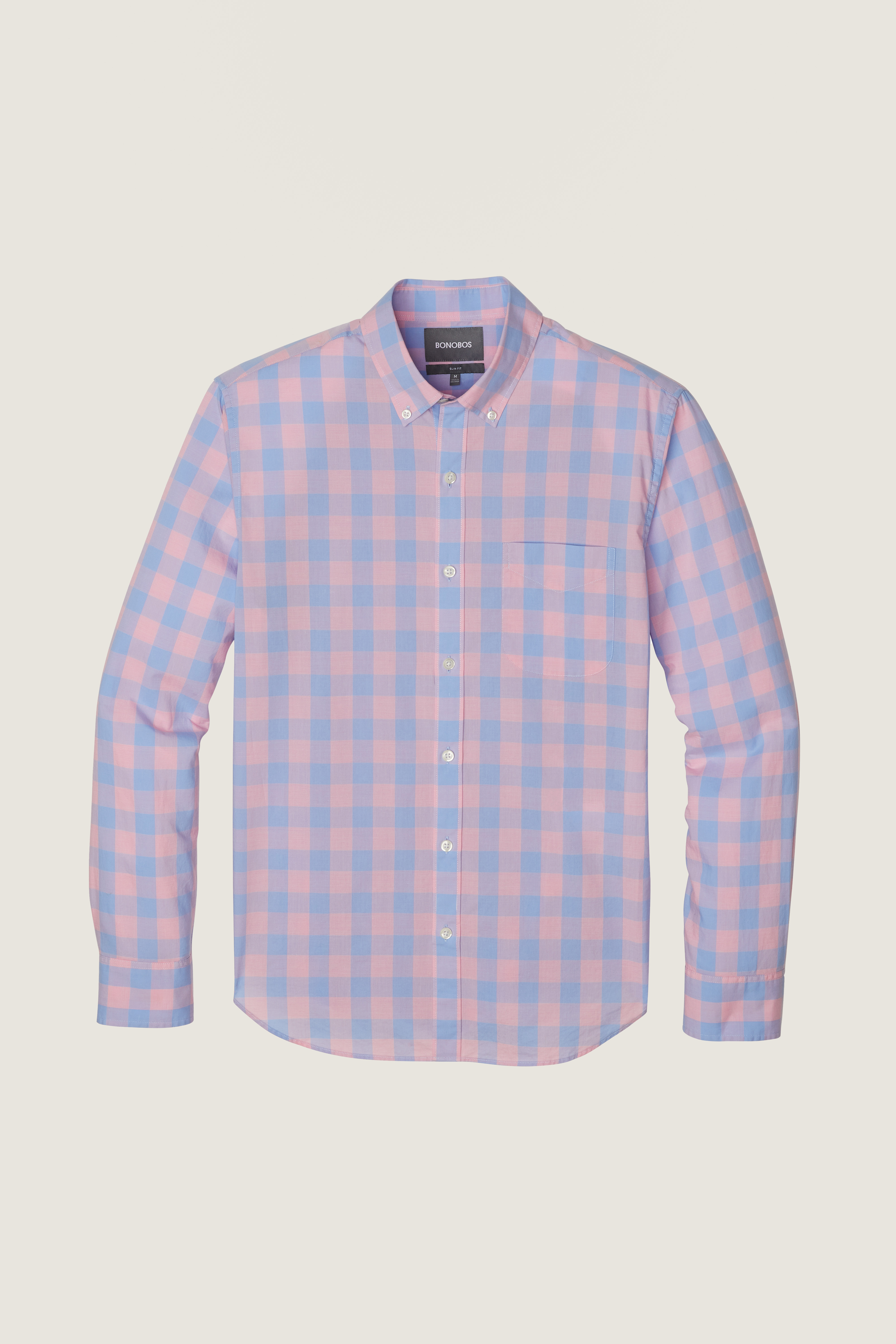 Lightweight Button-Down Shirt Extended Sizes