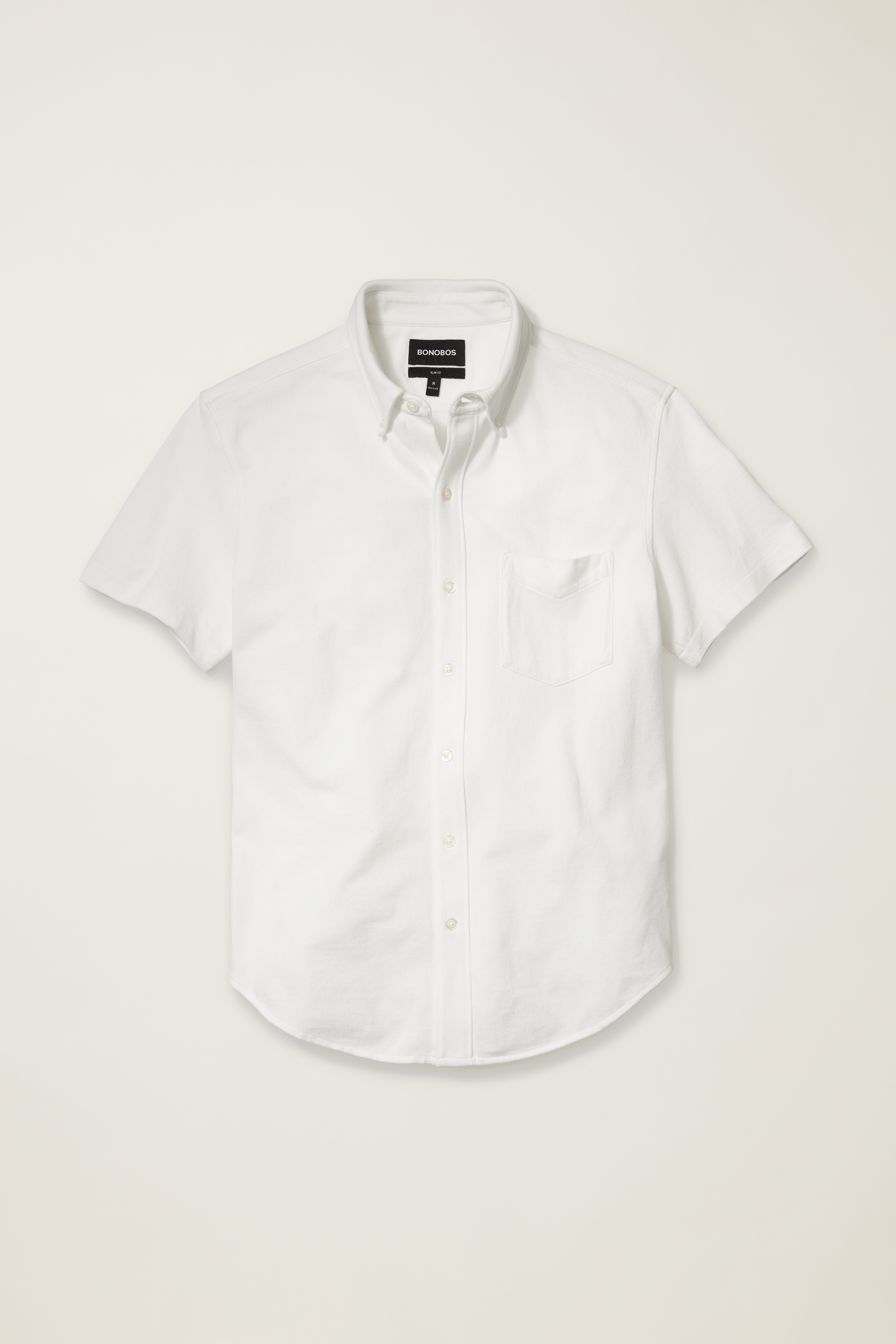 Knit Oxford Short Sleeve Shirt