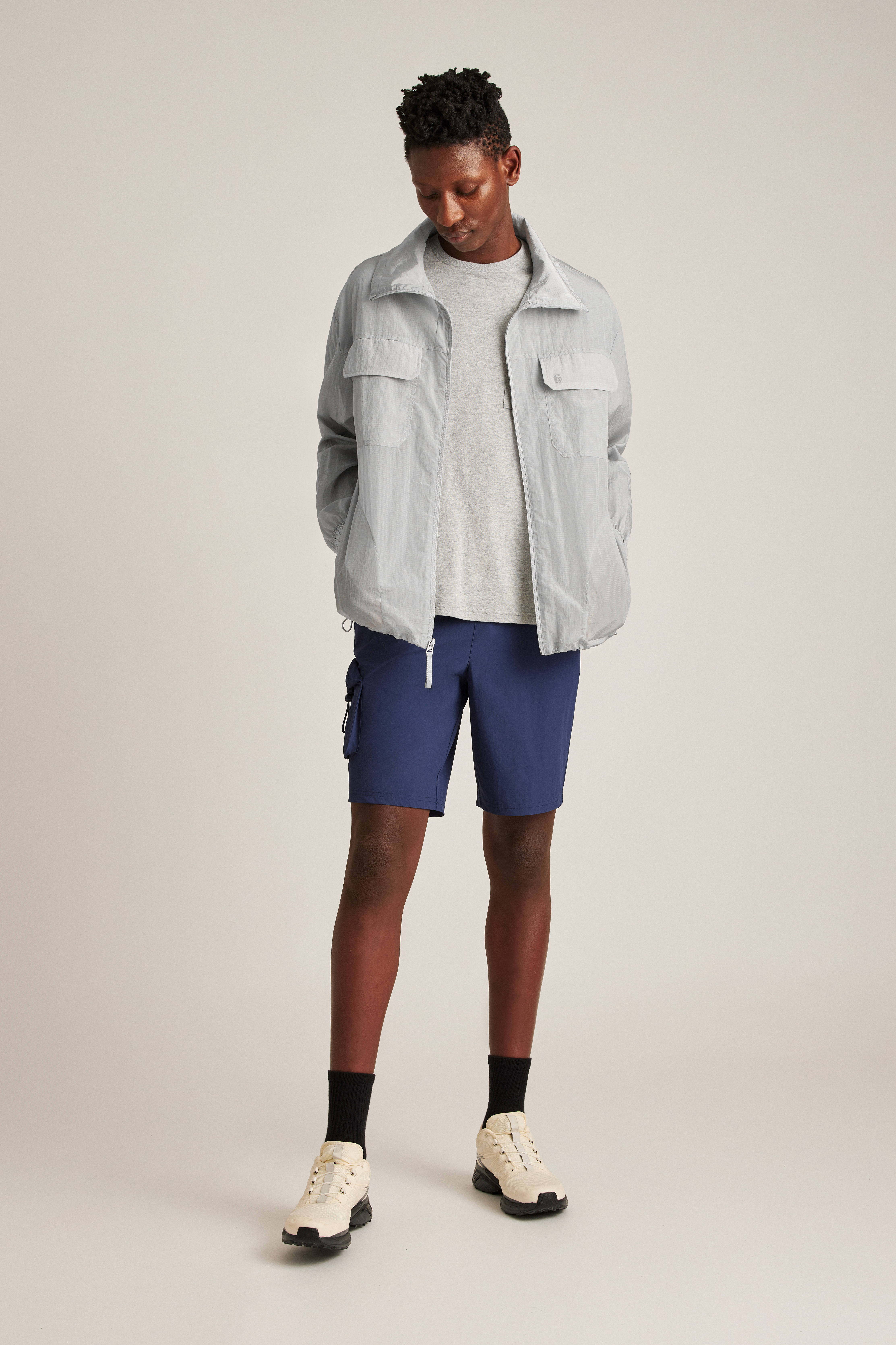 【BAON】[unisex] Akina Two Way Over Wind Jumper KENZO Weave' short windbreaker | Women's | KENZO