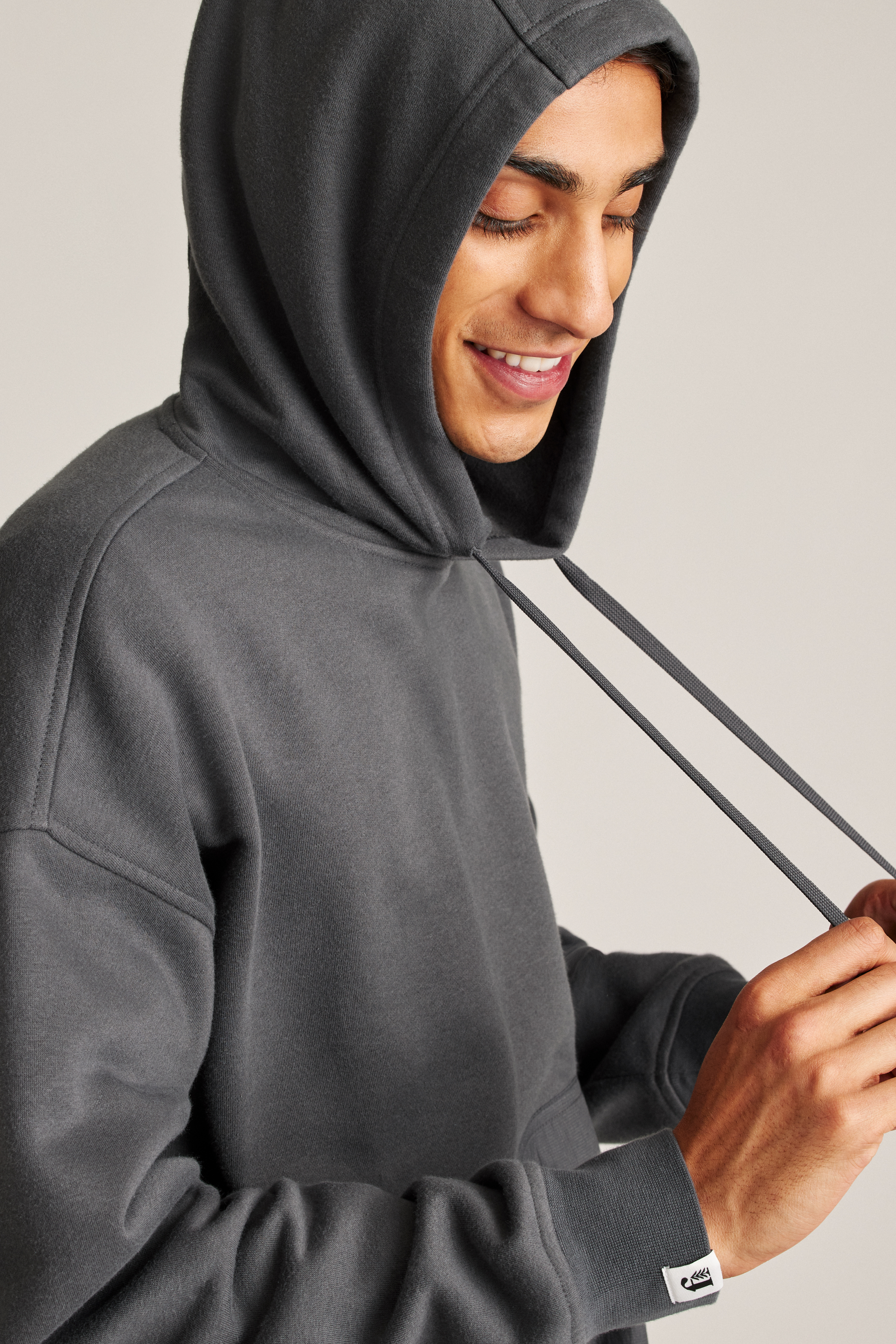 Relaxed Fleece Mixed Media Pullover Hoodie | Fielder | Bonobos