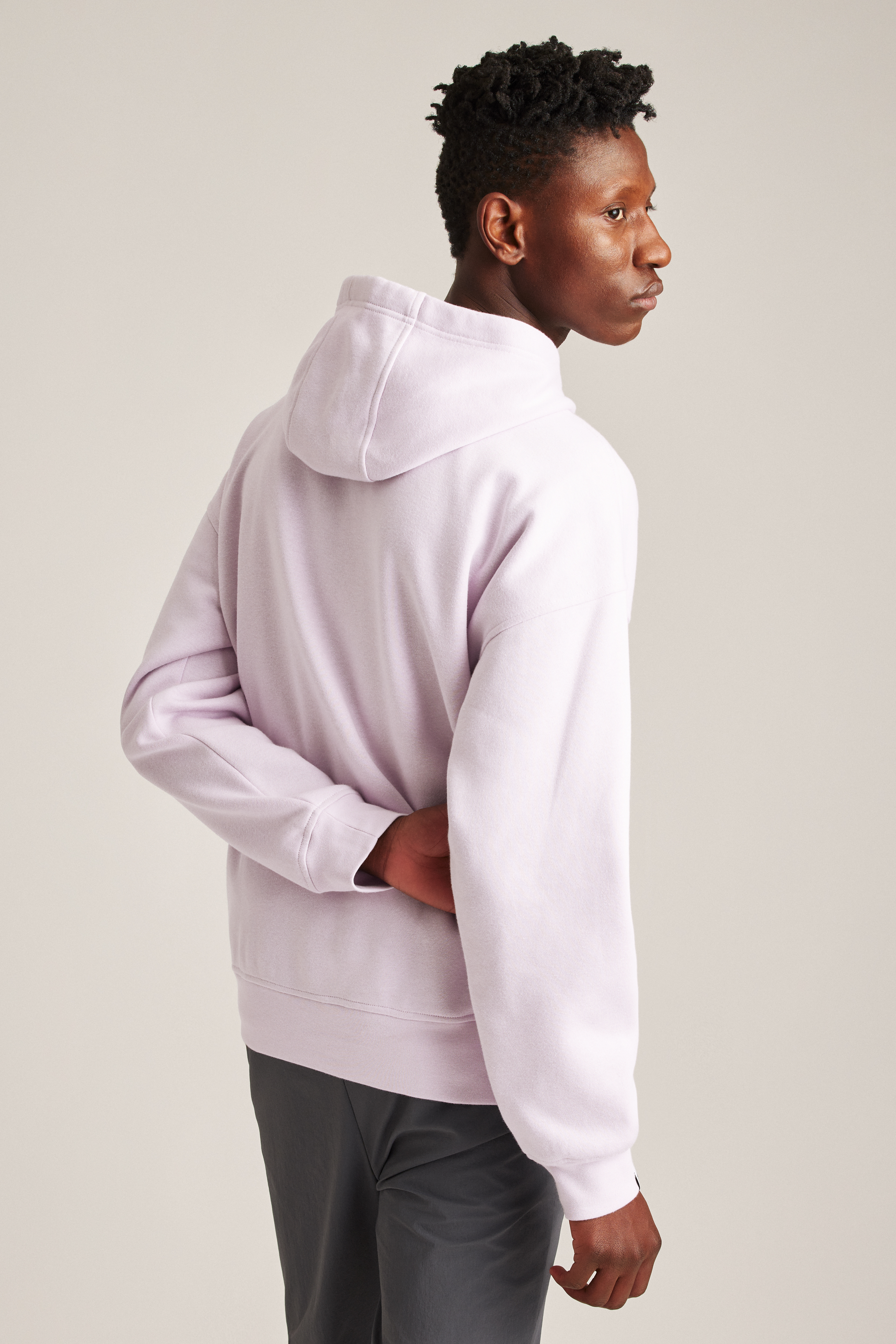 Relaxed Fleece Mixed Media Pullover Hoodie | Fielder | Bonobos