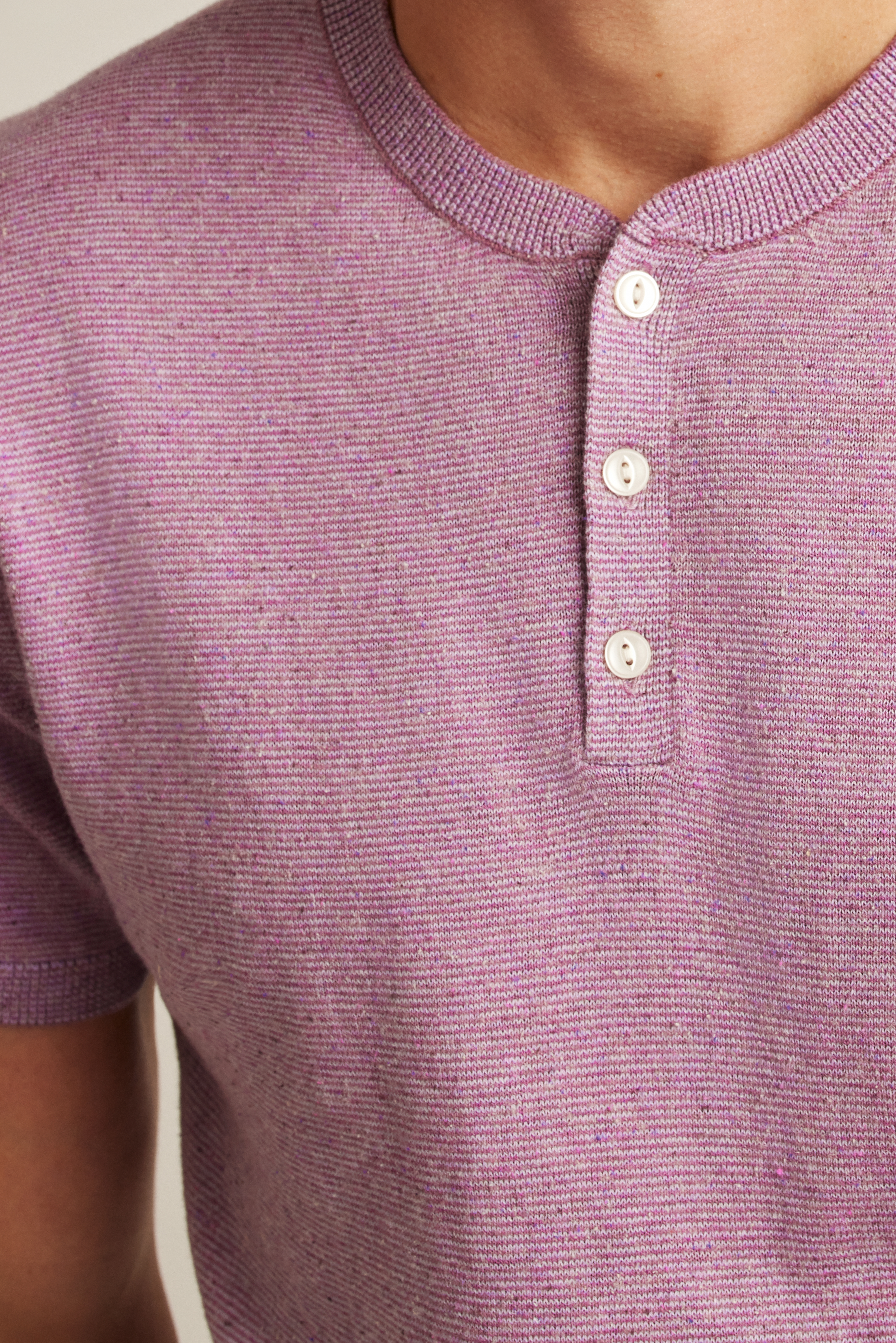 Cotton Hemp Henley Three Button Short Sleeve Shirt | Bonobos