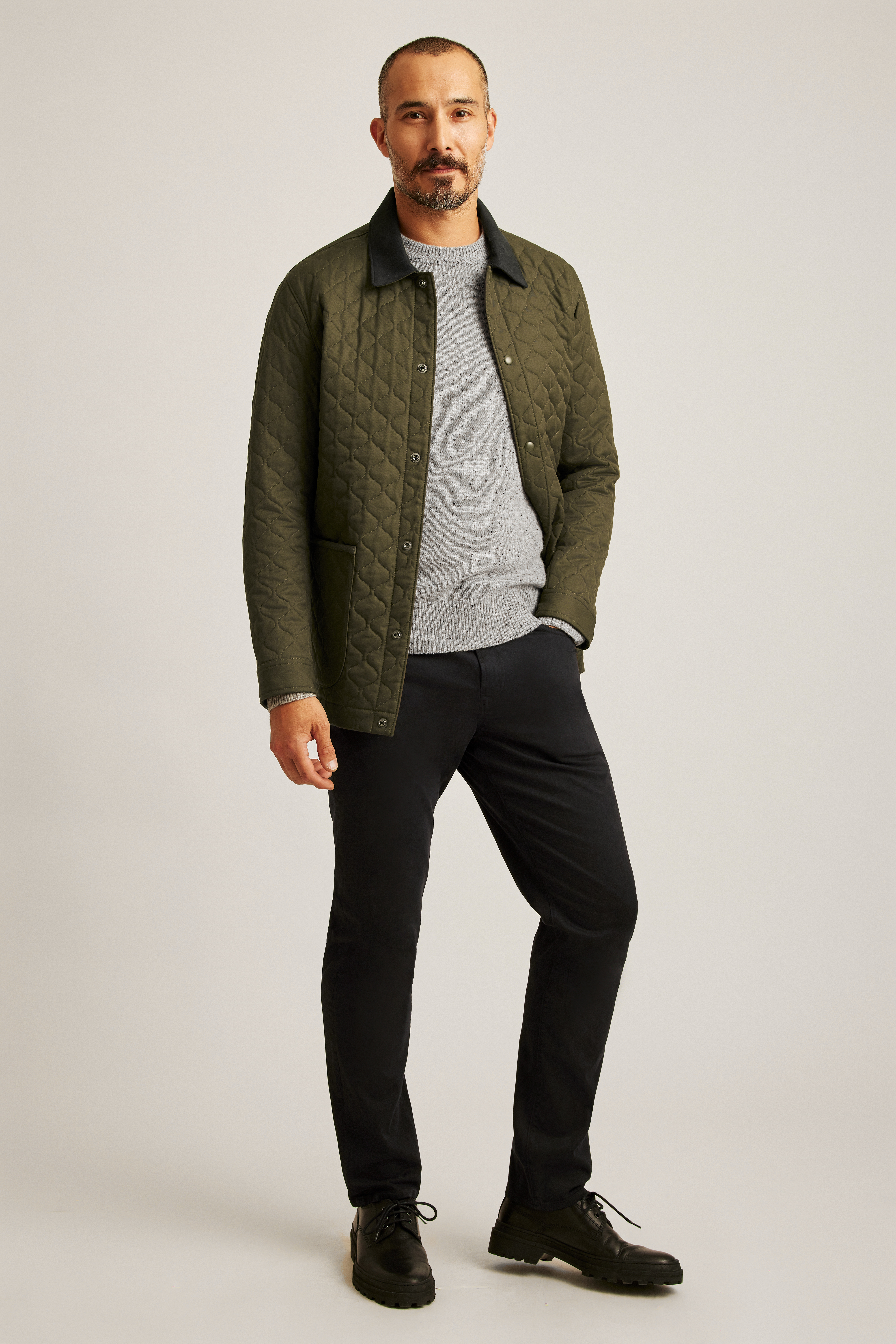Bonobos Quilted Bomber Jacket in Green for Men
