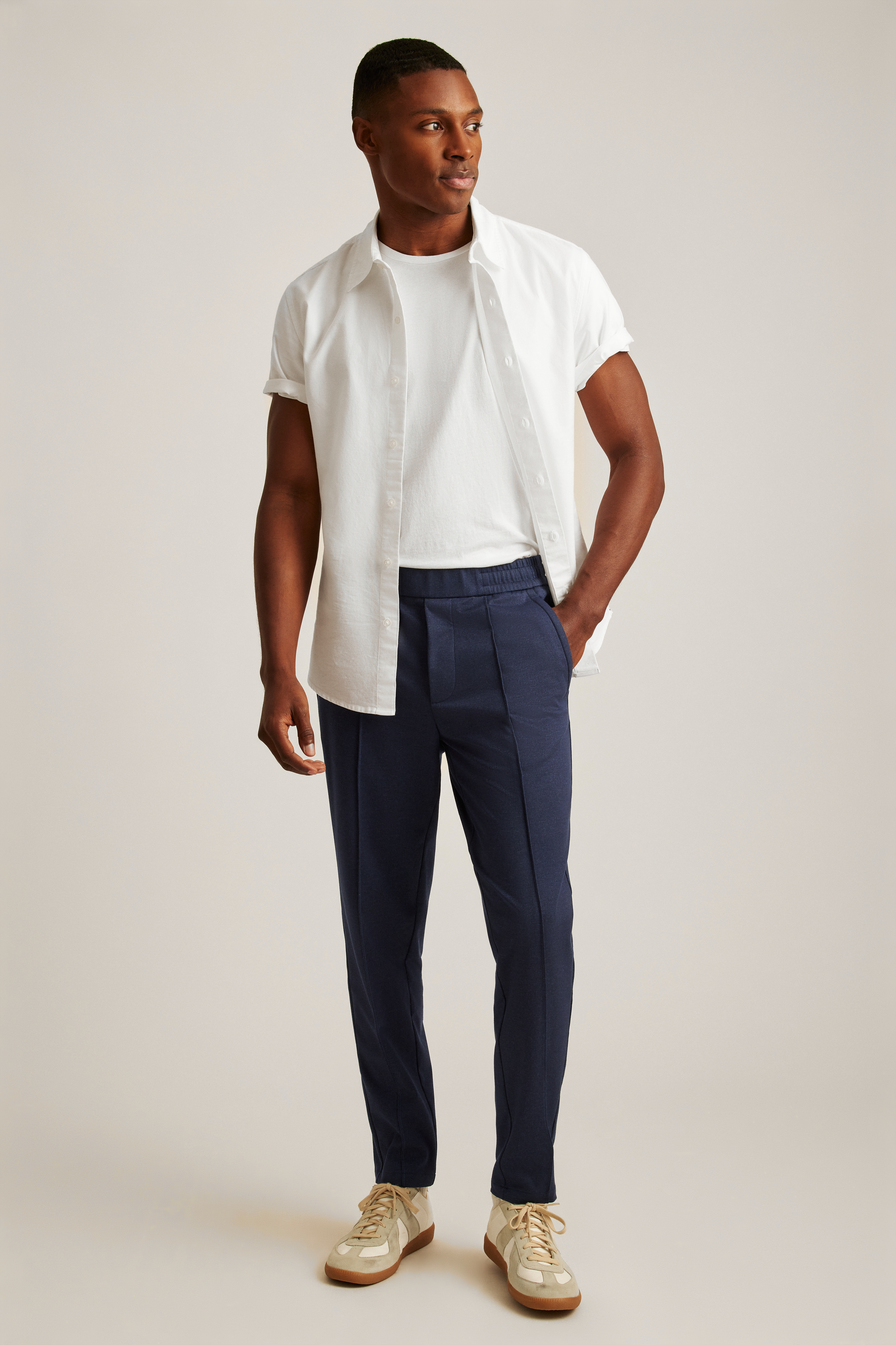 Tailored Smart Pants - Navy – Bombay Shirt Company