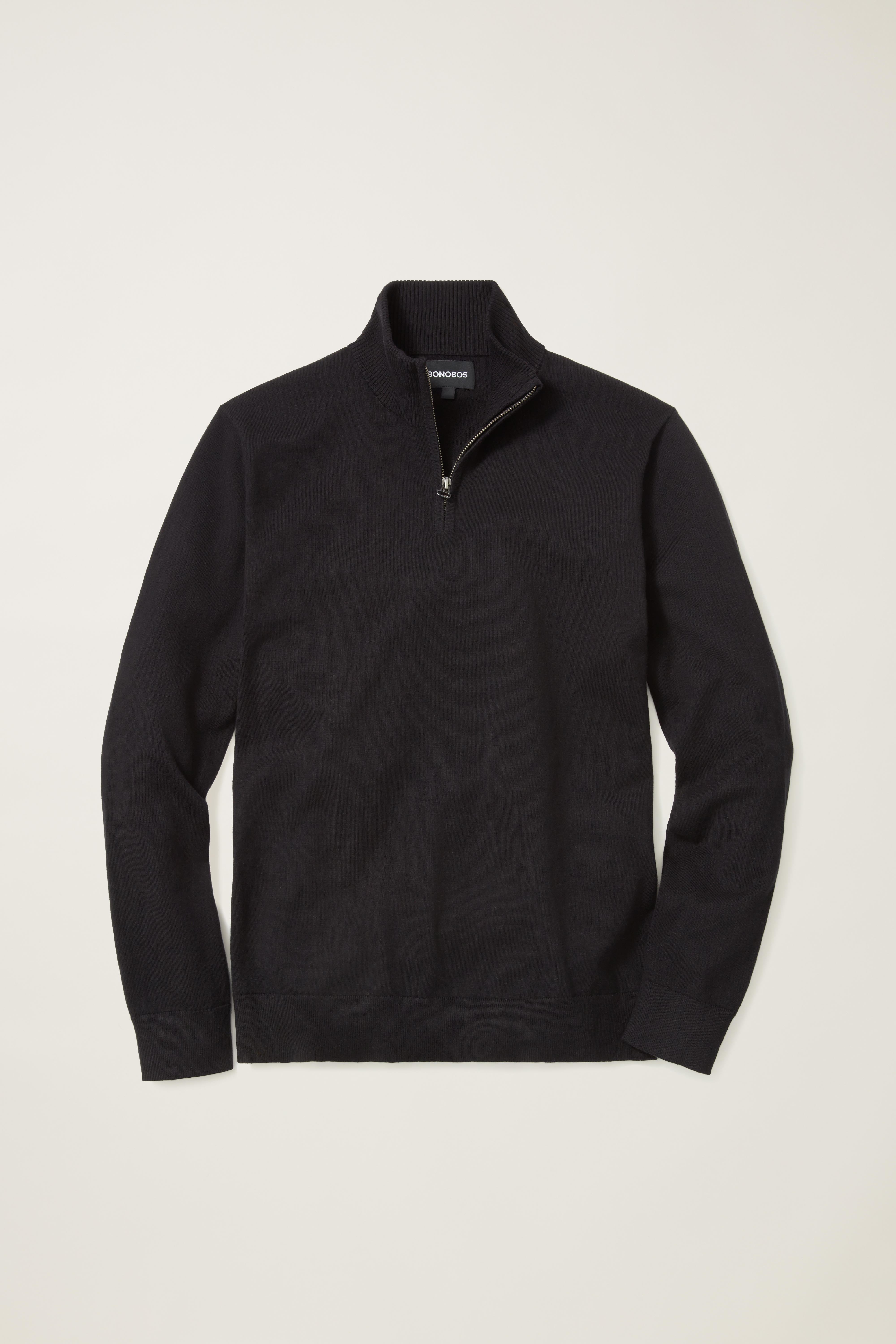 Washable Cotton Cashmere Half-Zip