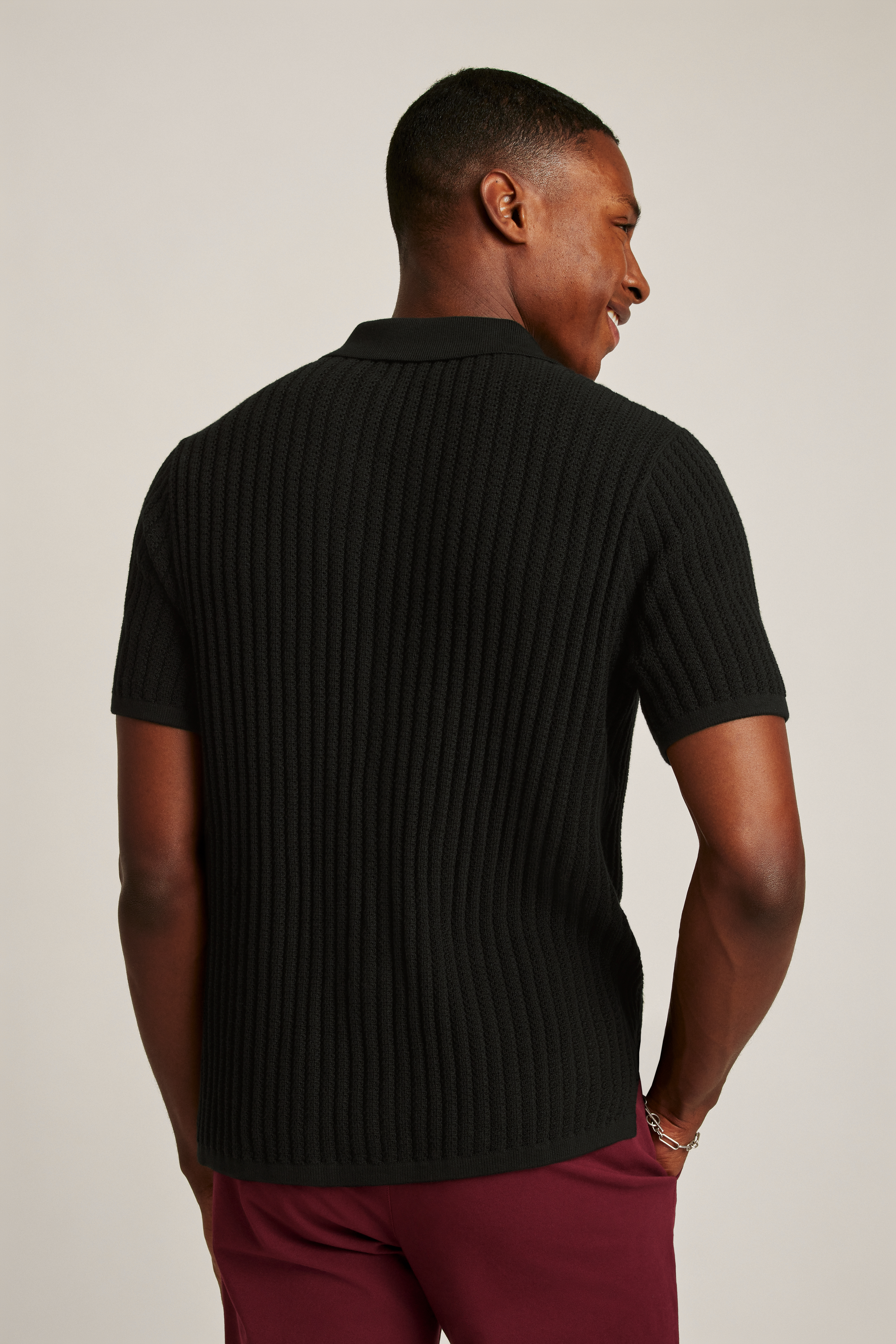 Pointelle Cabana Sweater Polo