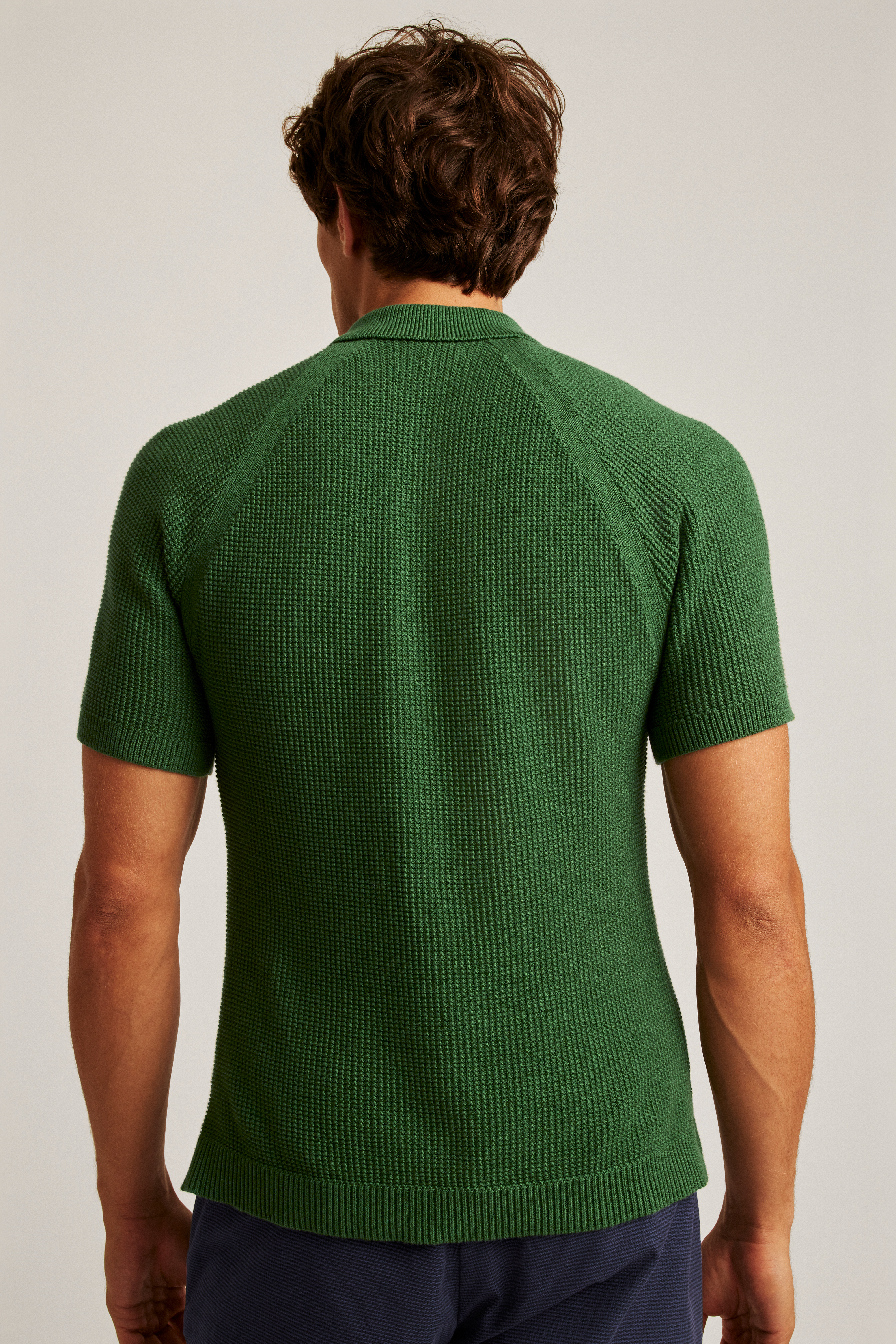 Texture Stitch Sweater Polo