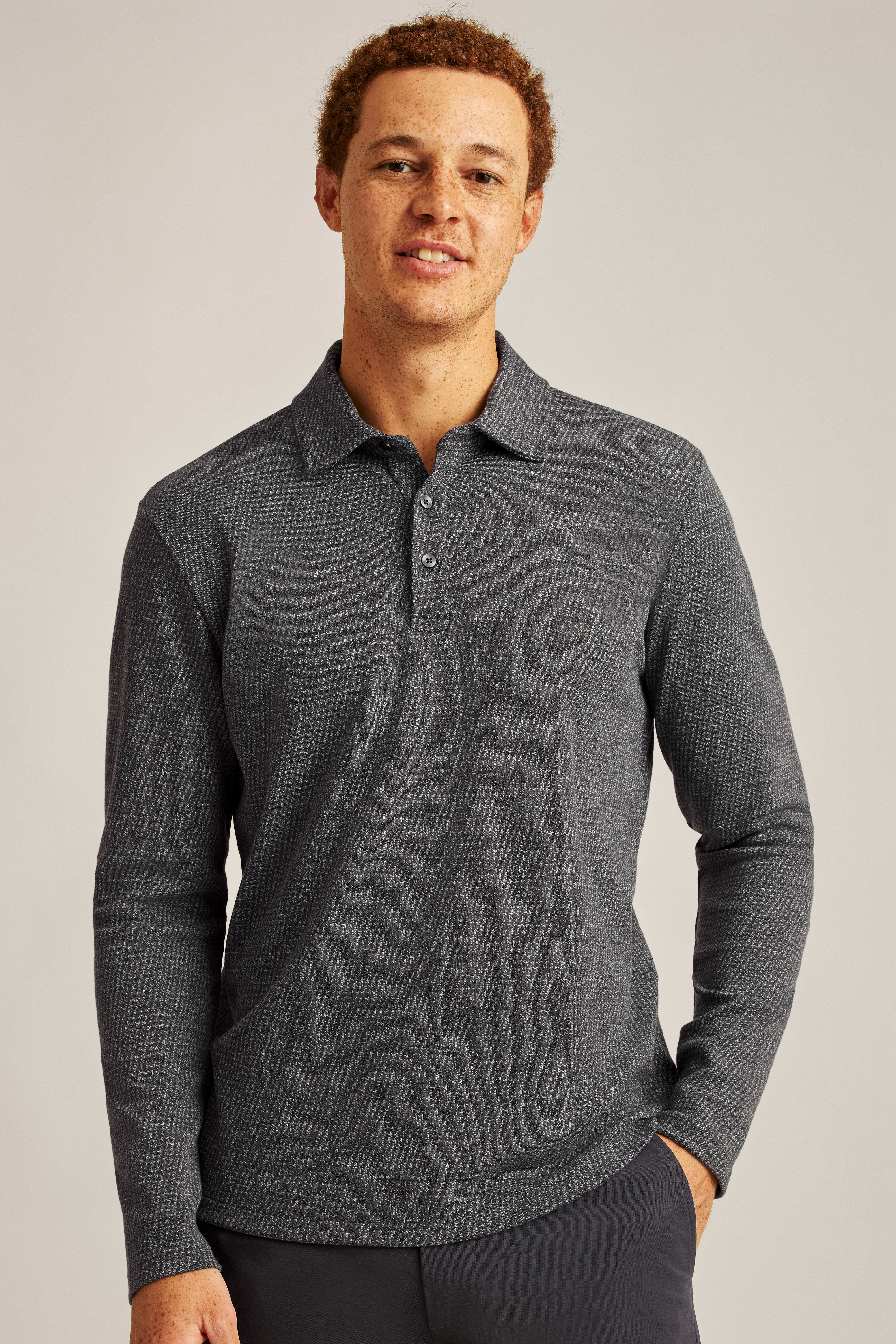 Luxe Long Sleeve Polo